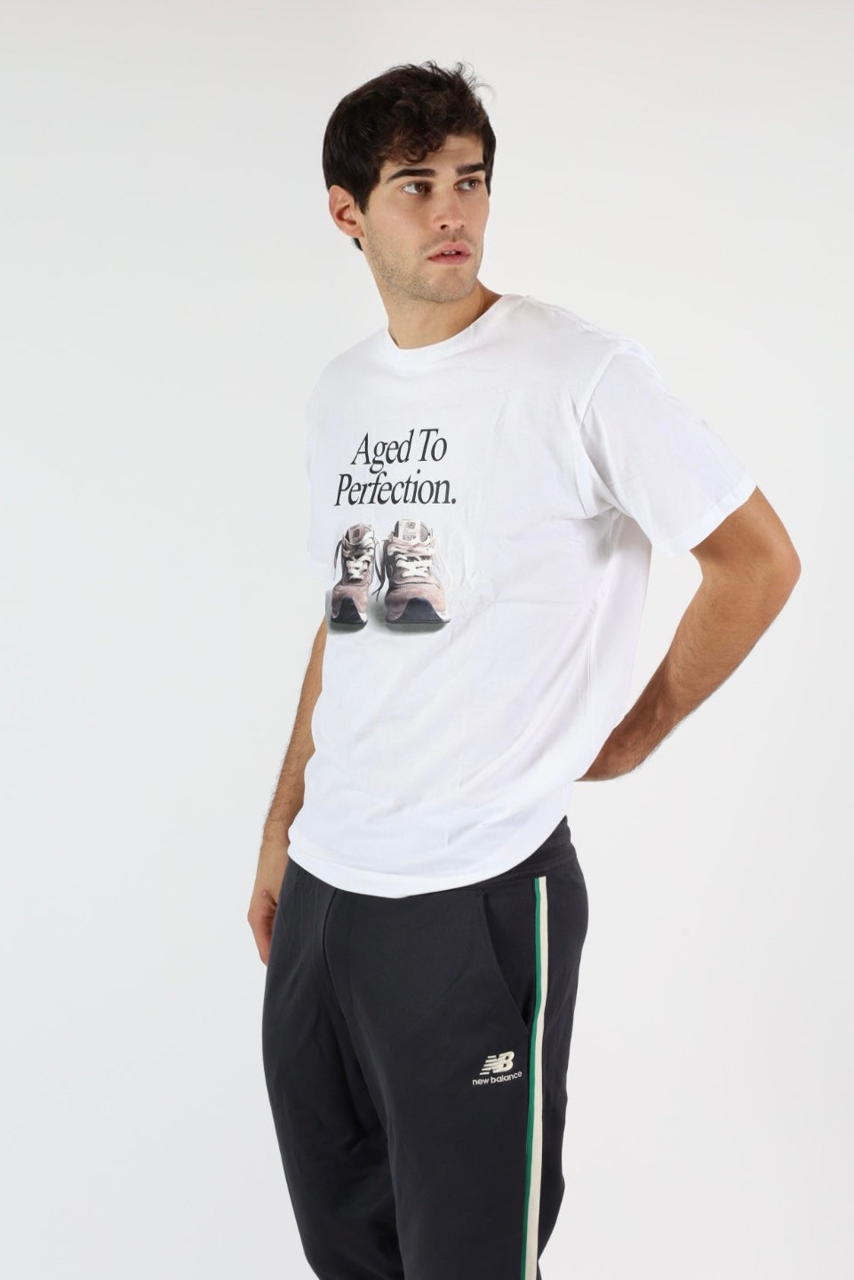 T-shirt uomo girocollo con stampa frontale - MT23569WHITE