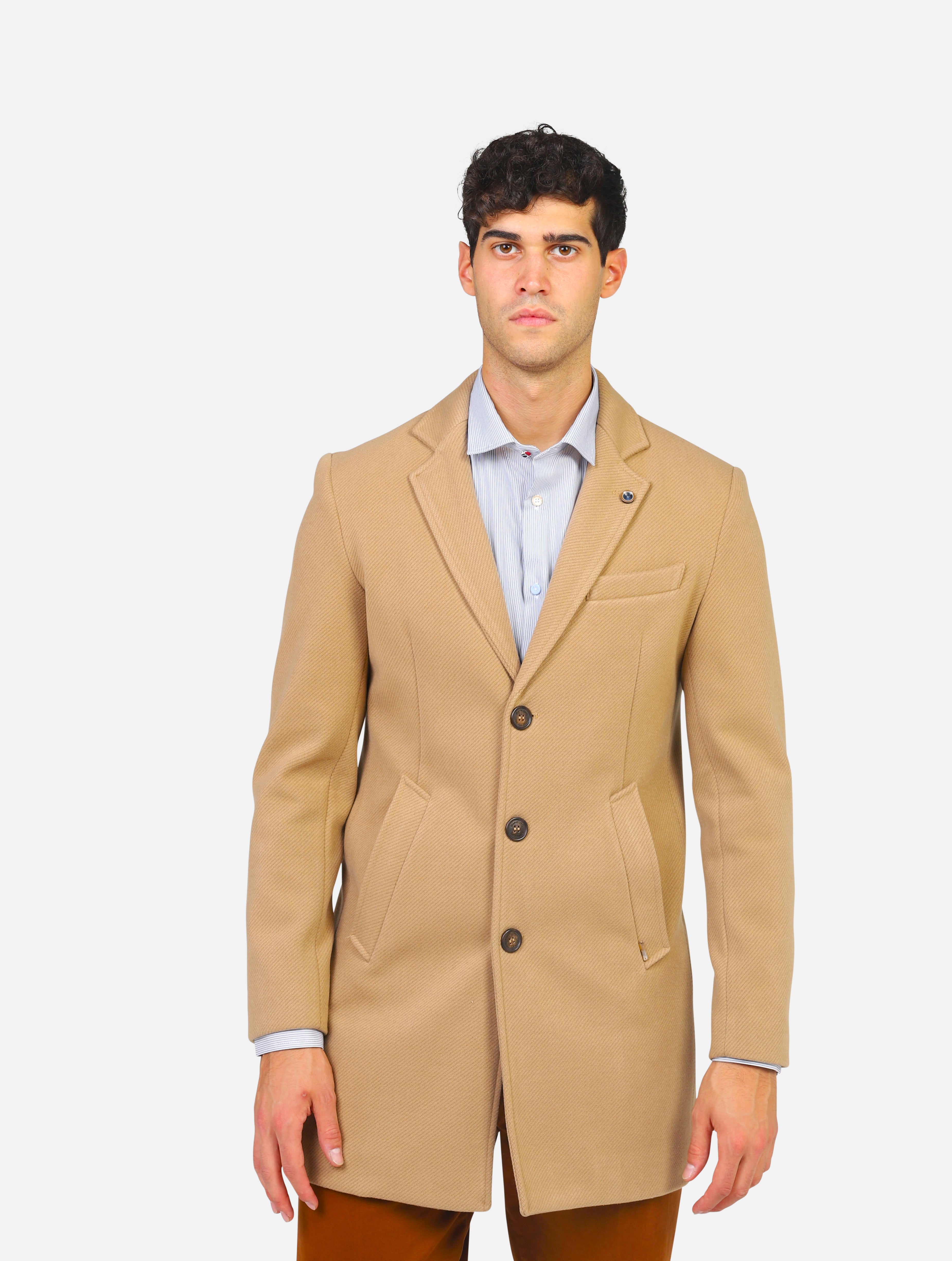 cappotto GIANNI LUPO - GN21671CAMEL