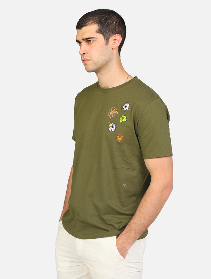 t-shirt MARKUP MK691063 T-SHIRT CON RICAMO A MANOMILITARE