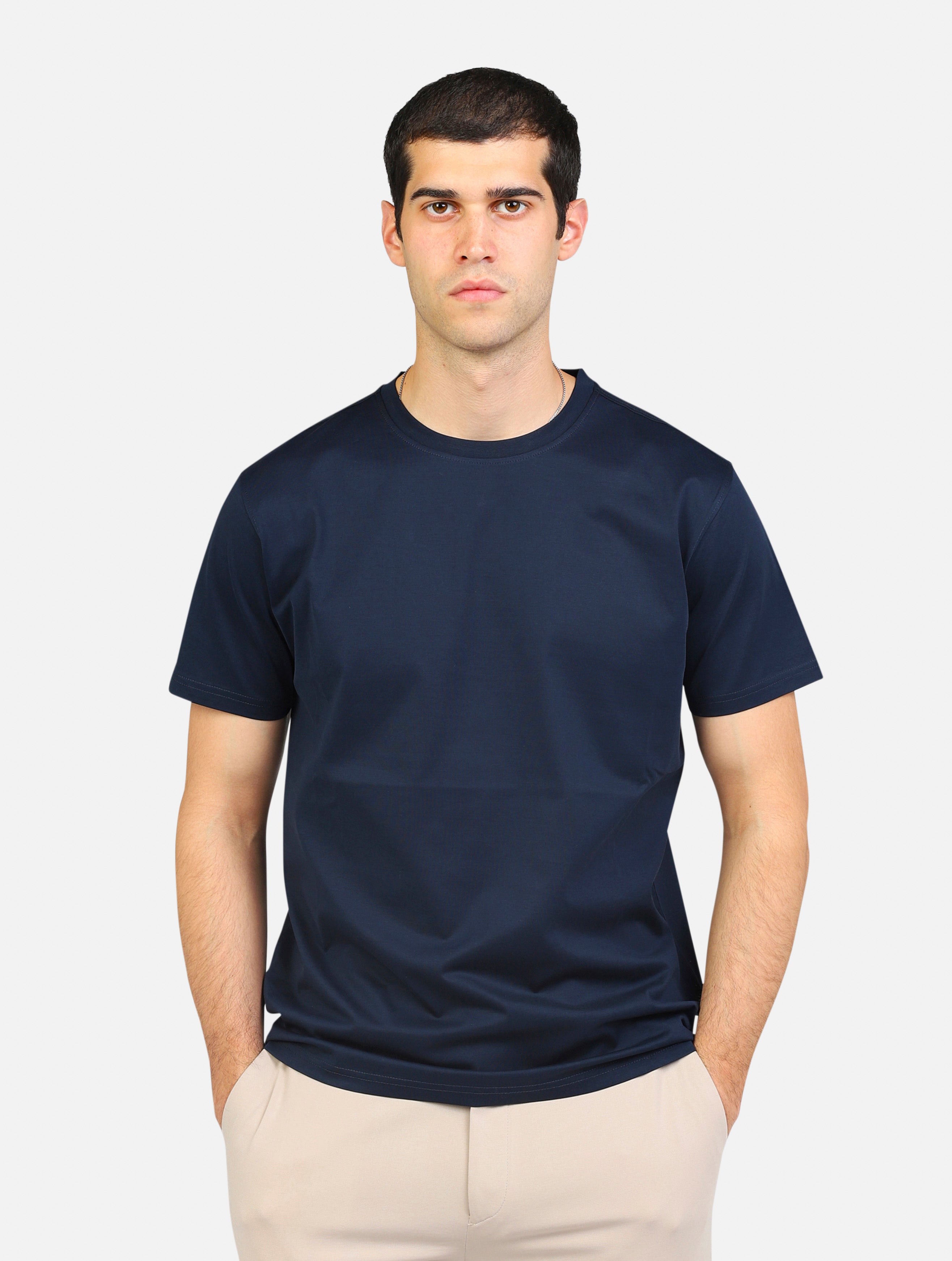 T-shirt outfit  blu navy uomo 