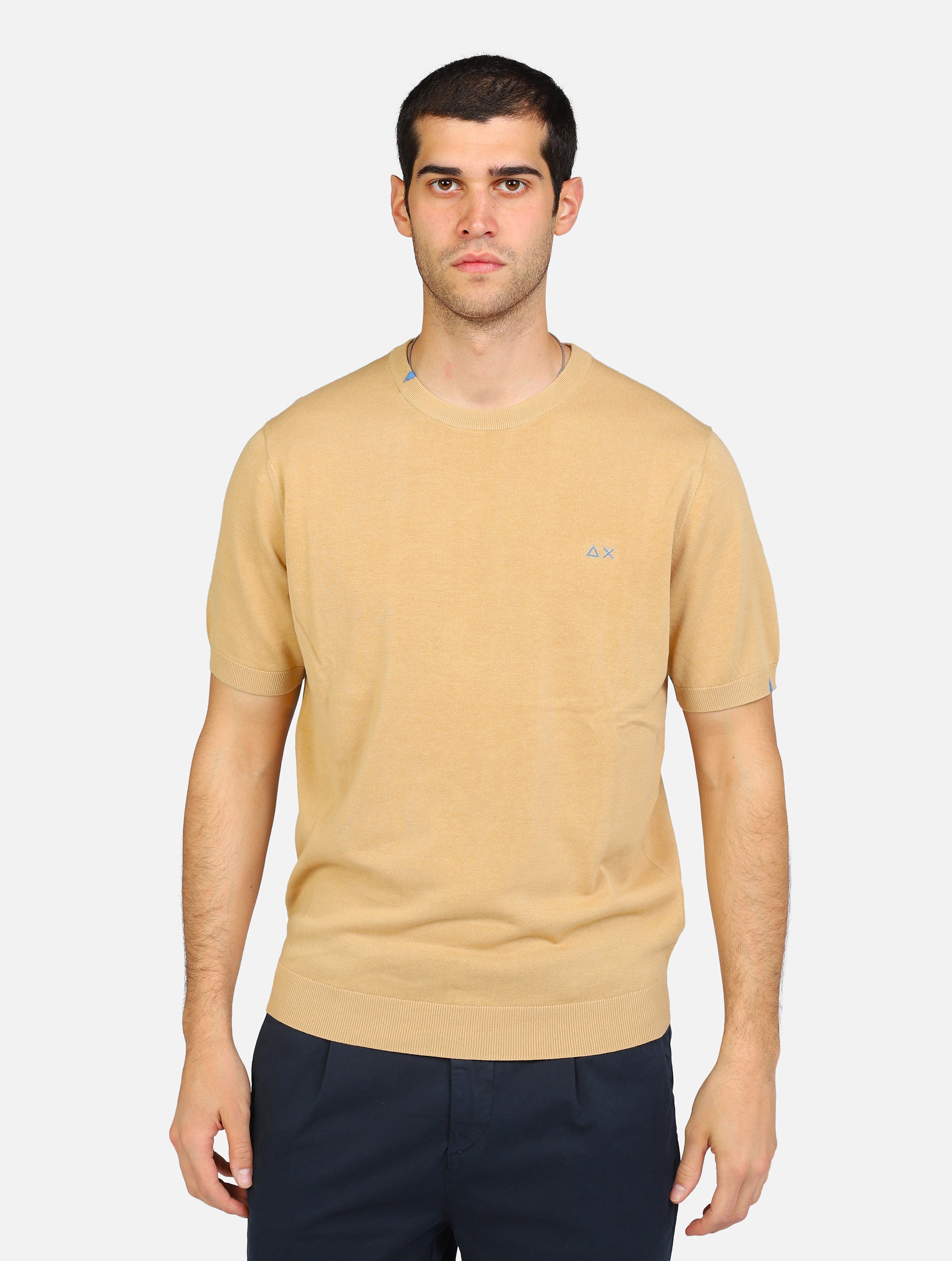 T-shirt sun68  beige uomo 