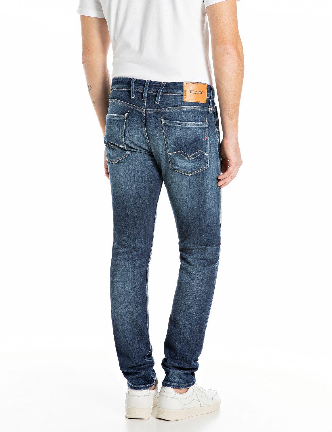 Jeans stile anbass slim fit - 4 tasche denim uomo  - 2