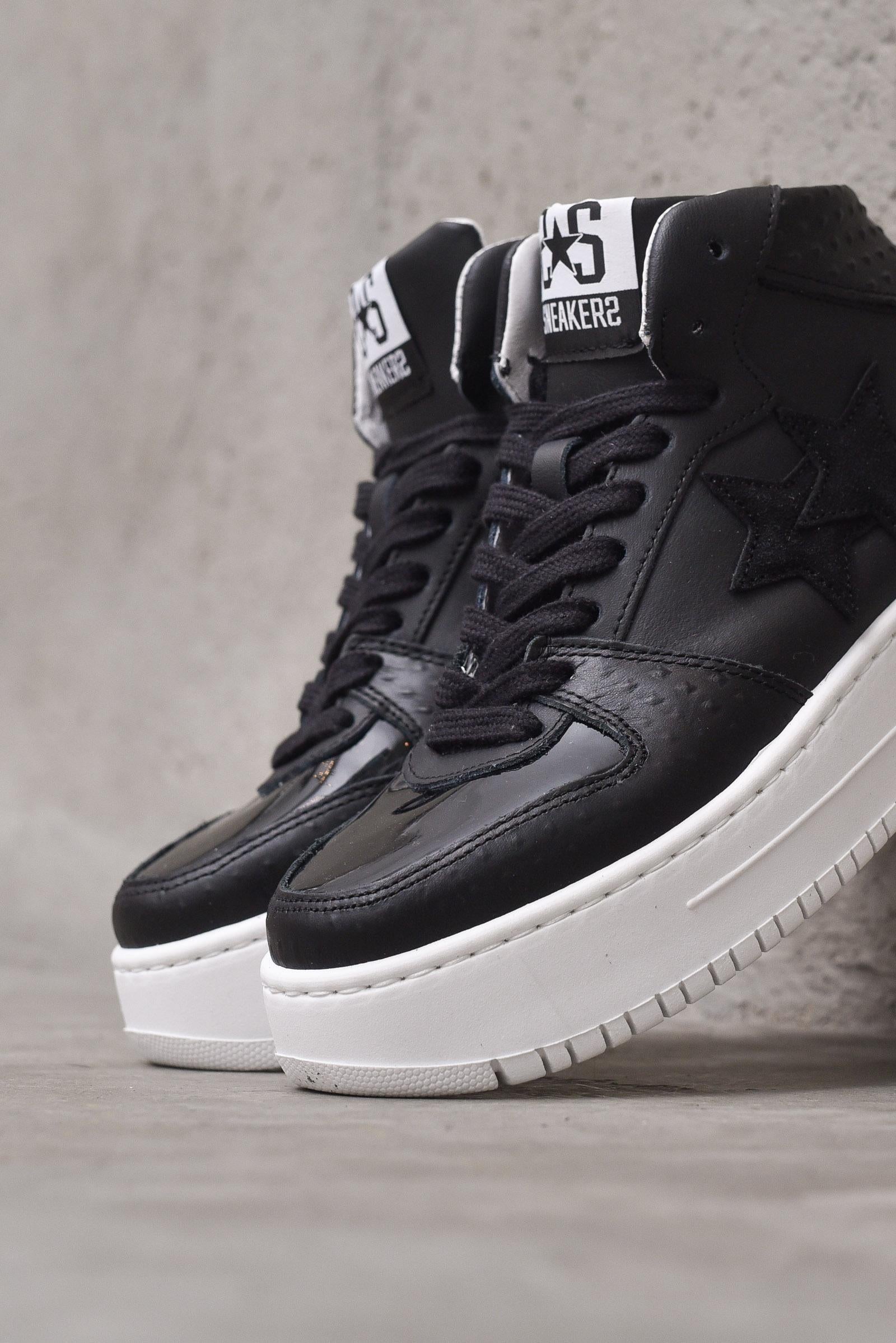 Scarpa sneaker donna queen high  black woman  - 11