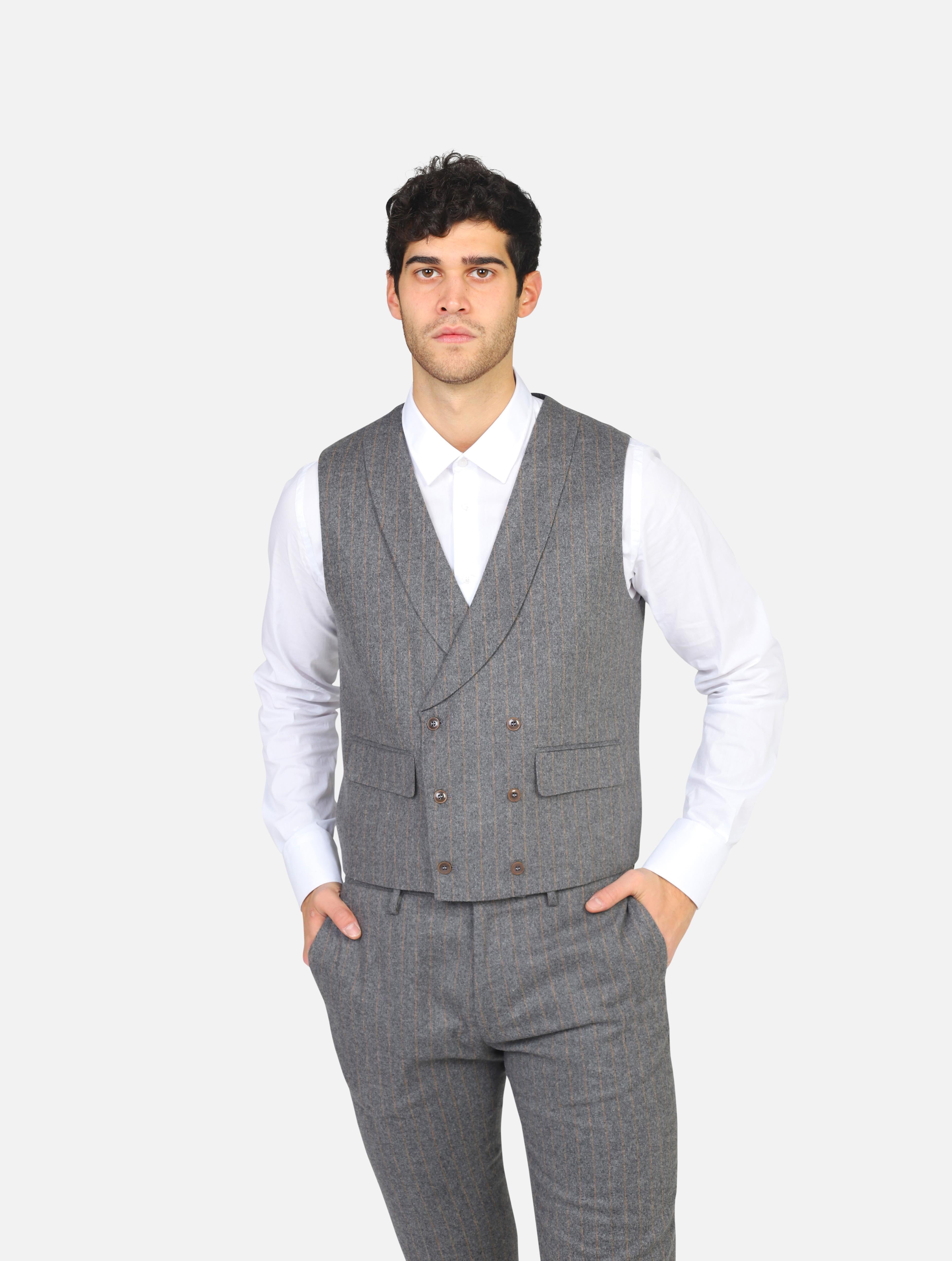 Gilet outfit -  grigio uomo