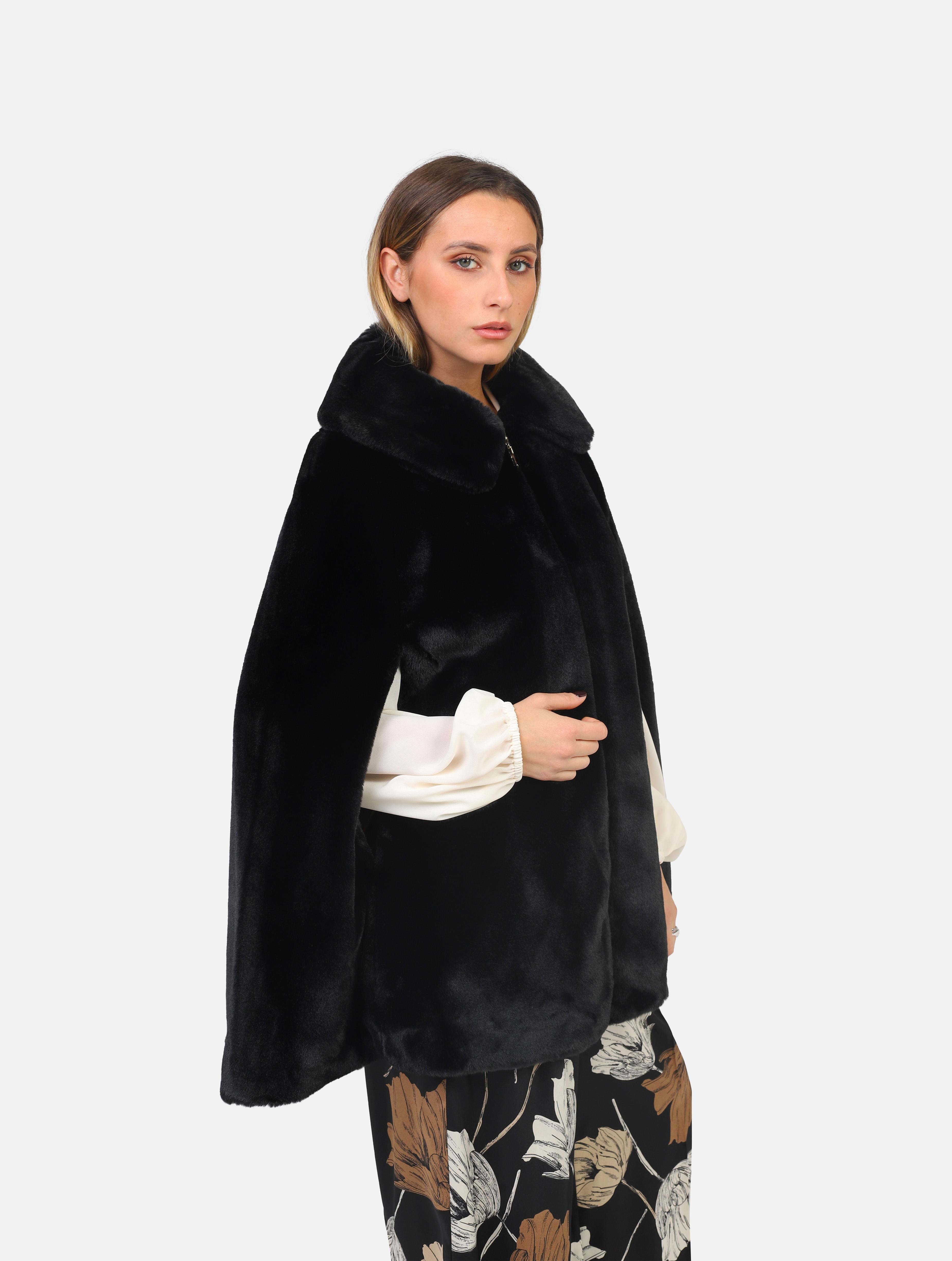 Cappa twinset - 232li23nn nero nero donna  - 5