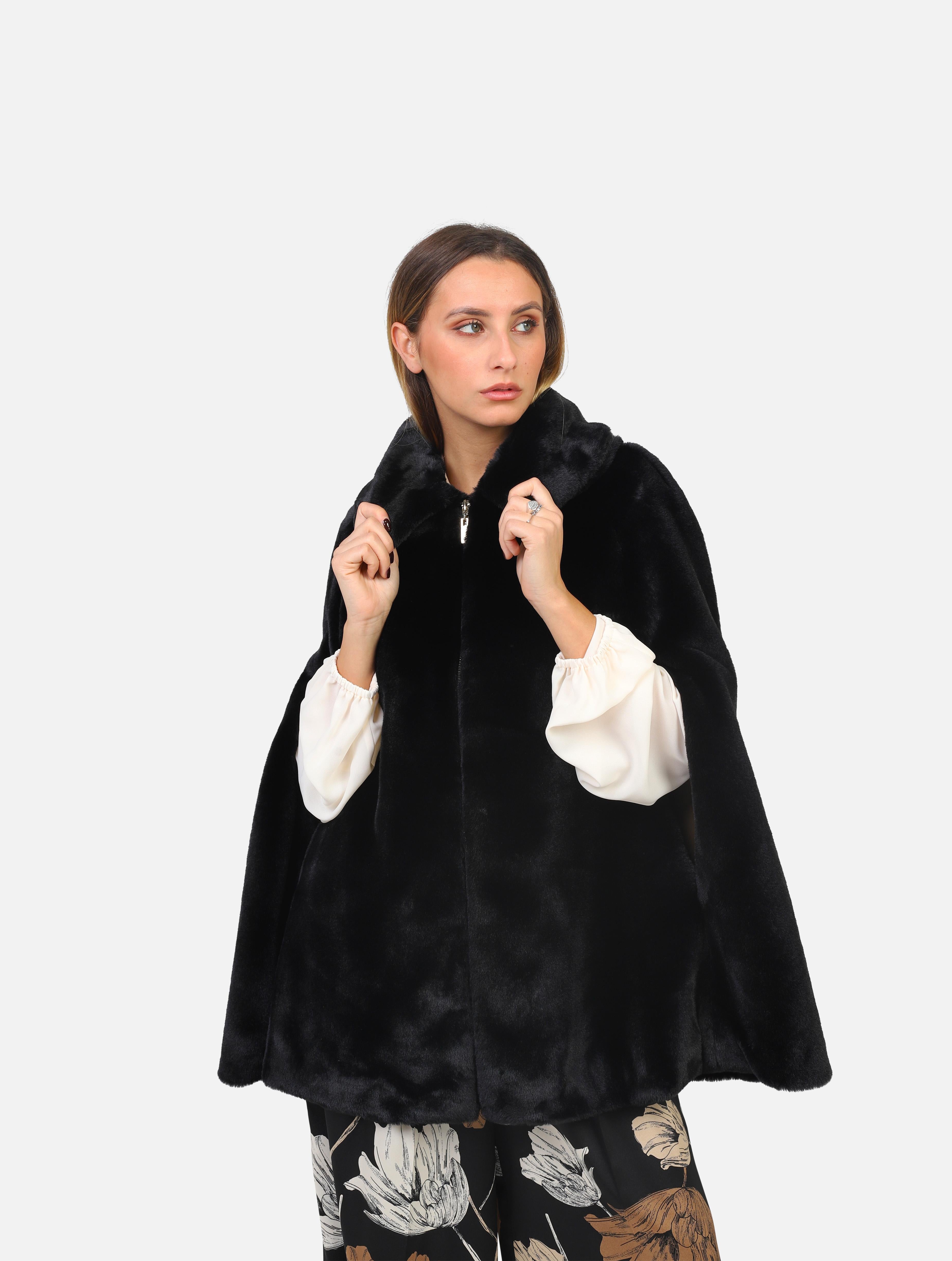 Cappa twinset - 232li23nn nero nero donna  - 3