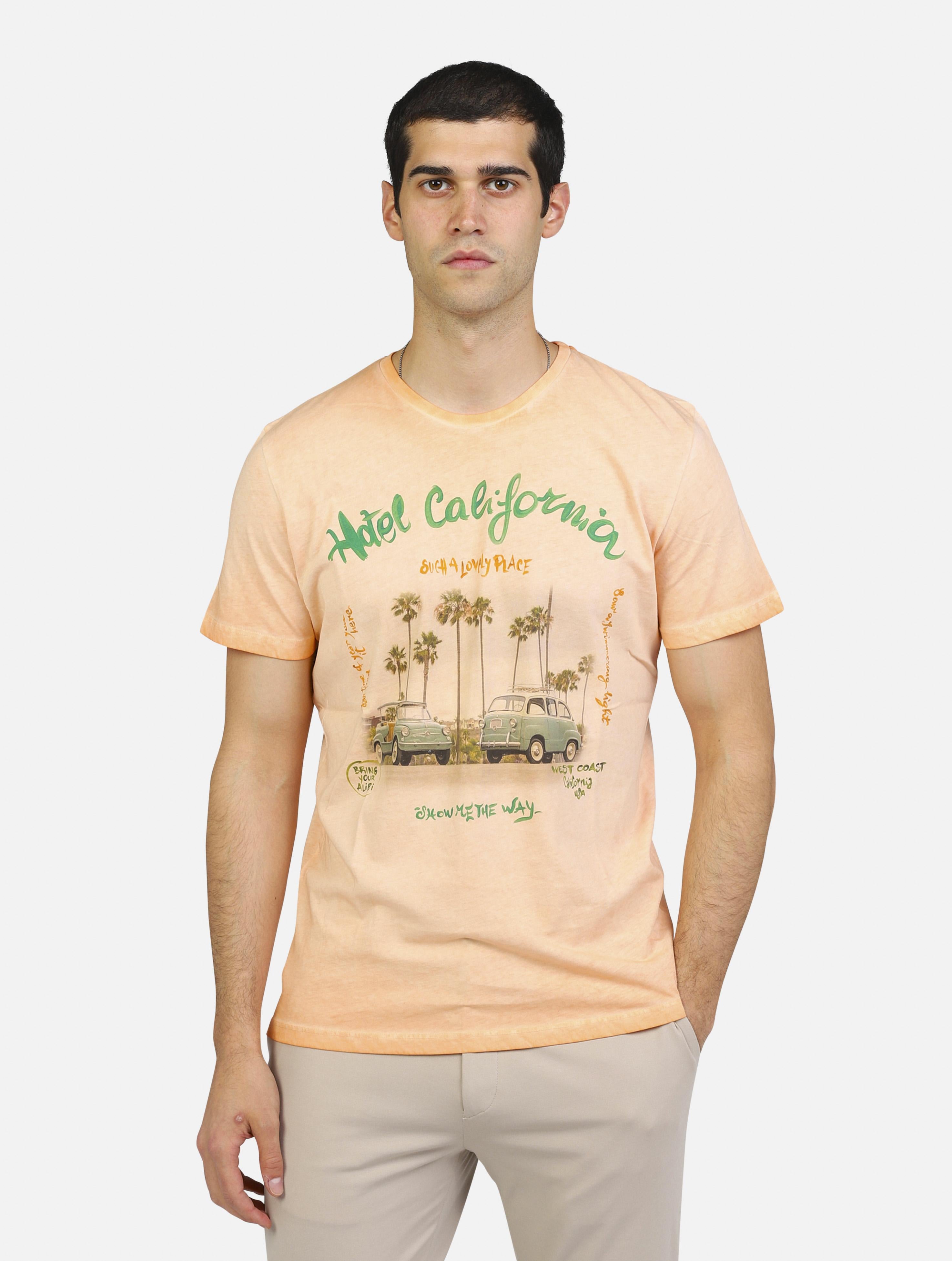 T-shirt bob  albicocca man  - 1