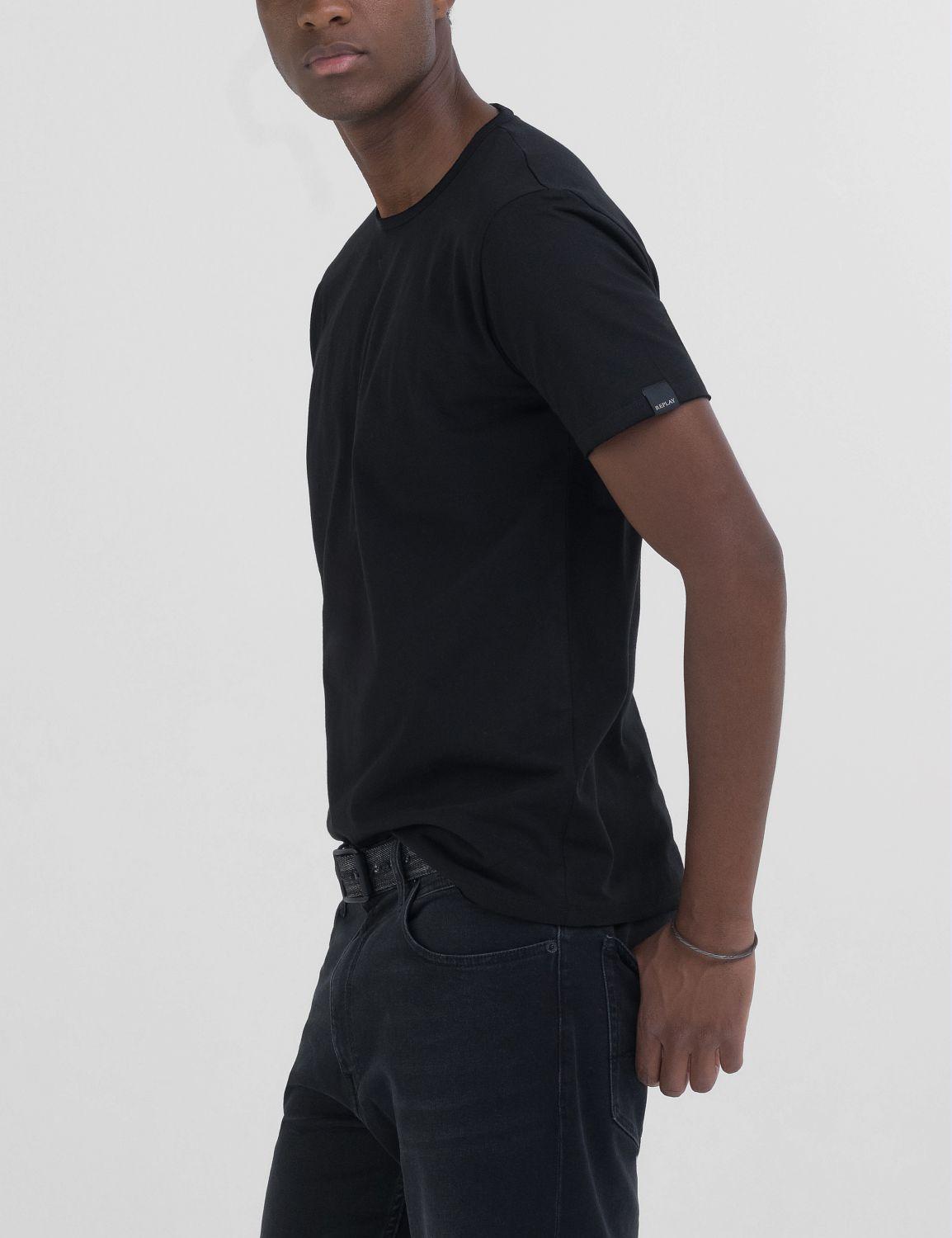 T-shirt stampa nero uomo  - 3