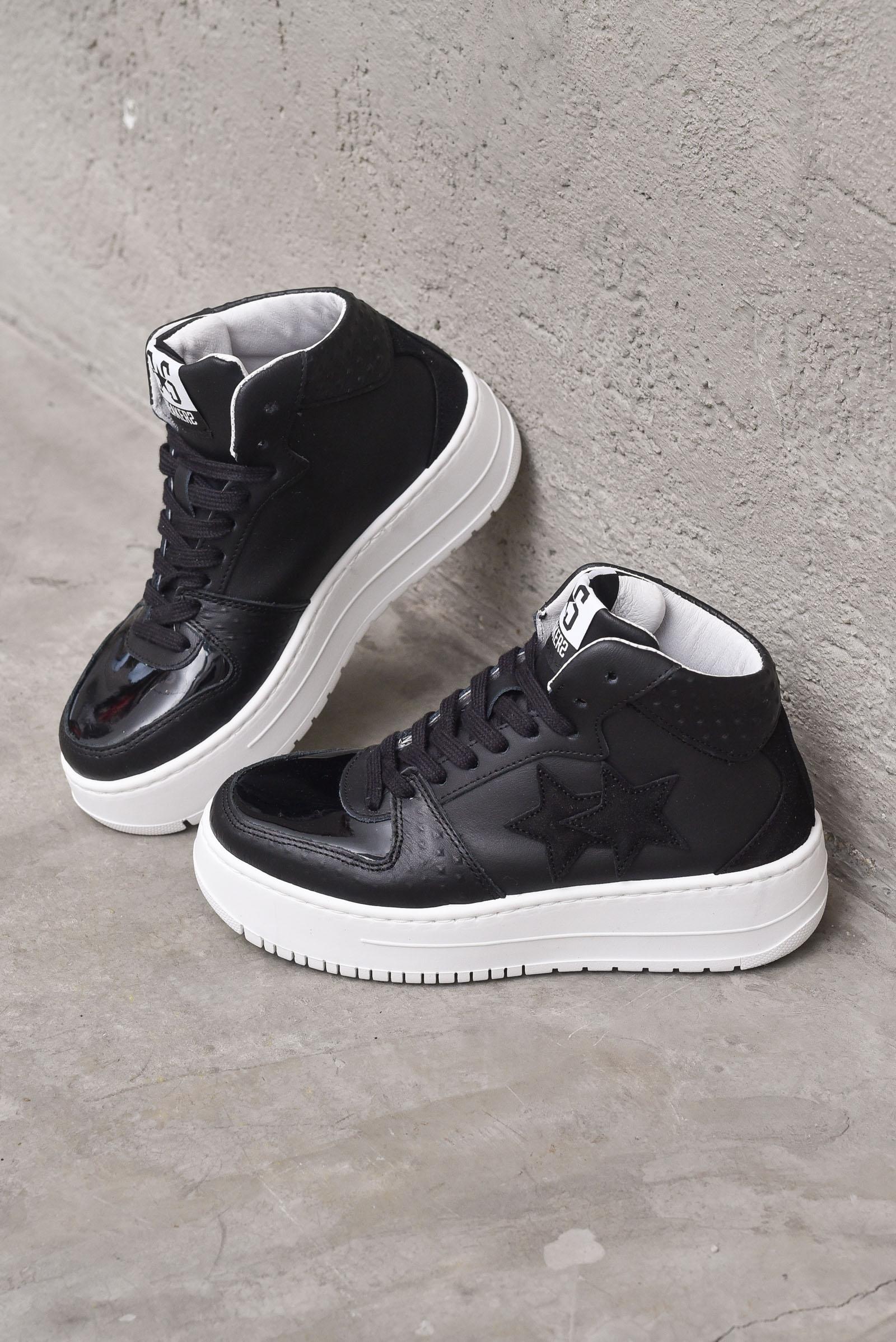 Scarpa sneaker donna queen high  black woman  - 9