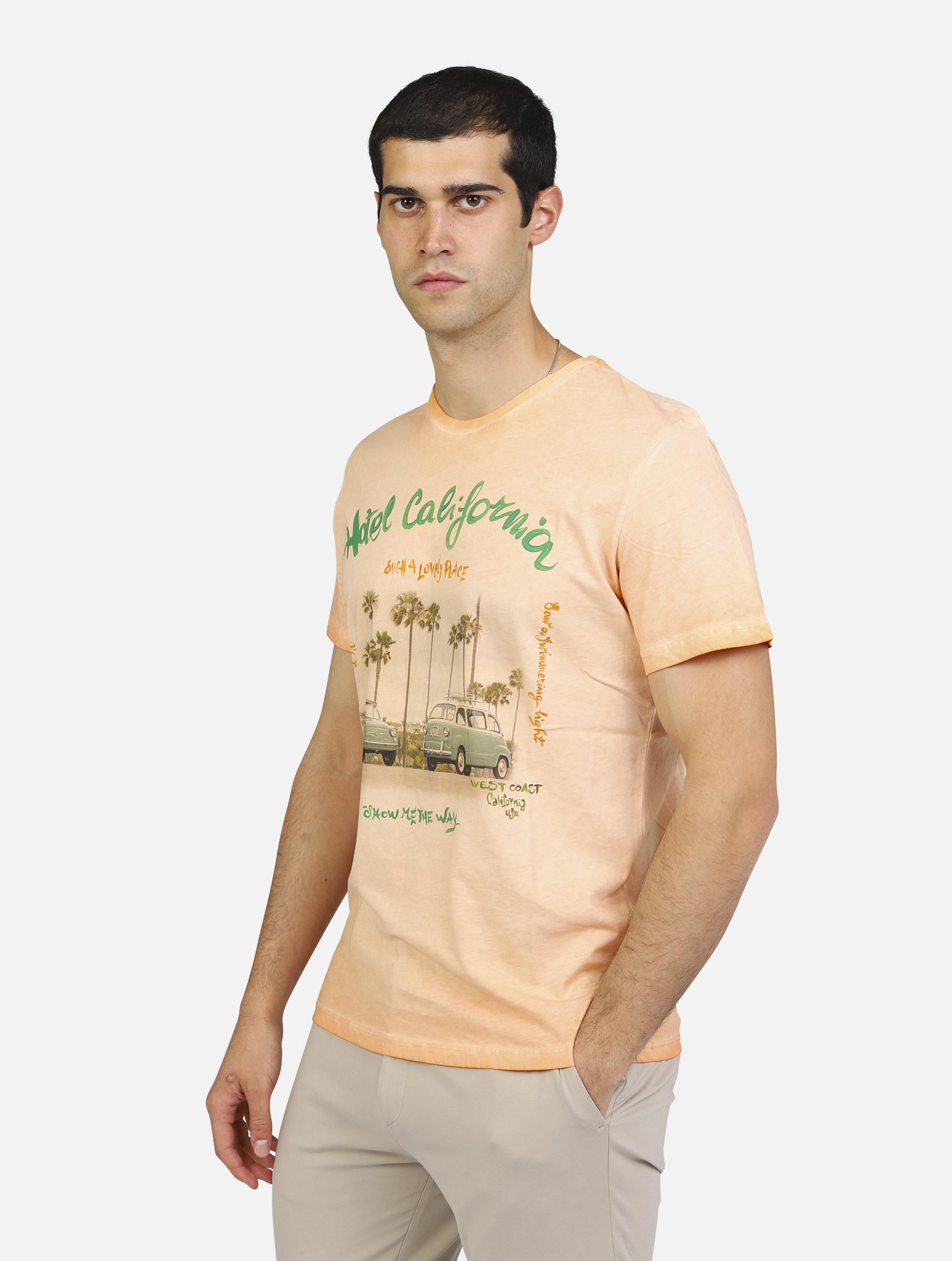 T-shirt bob  albicocca man  - 2