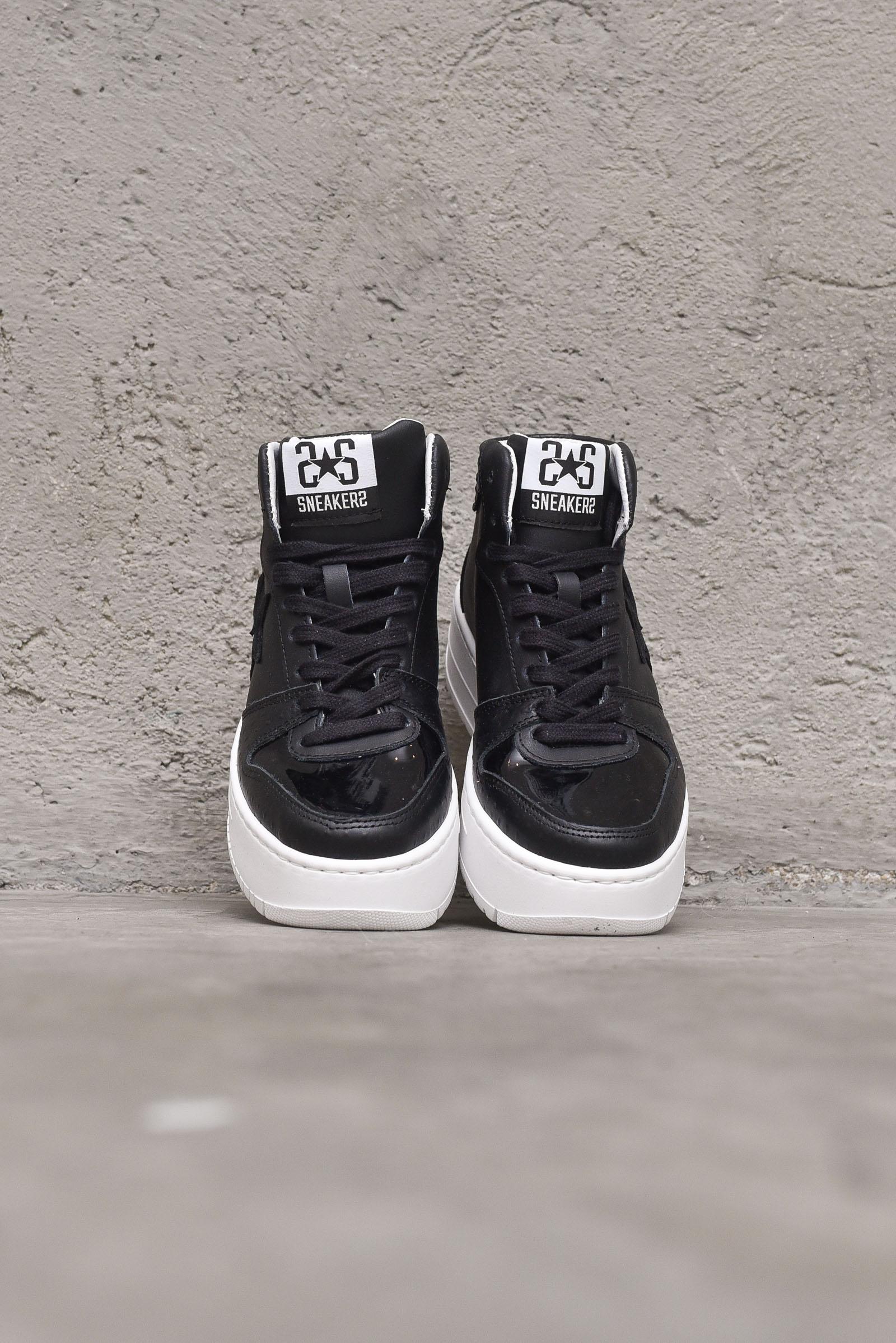 Scarpa sneaker donna queen high  black woman  - 12