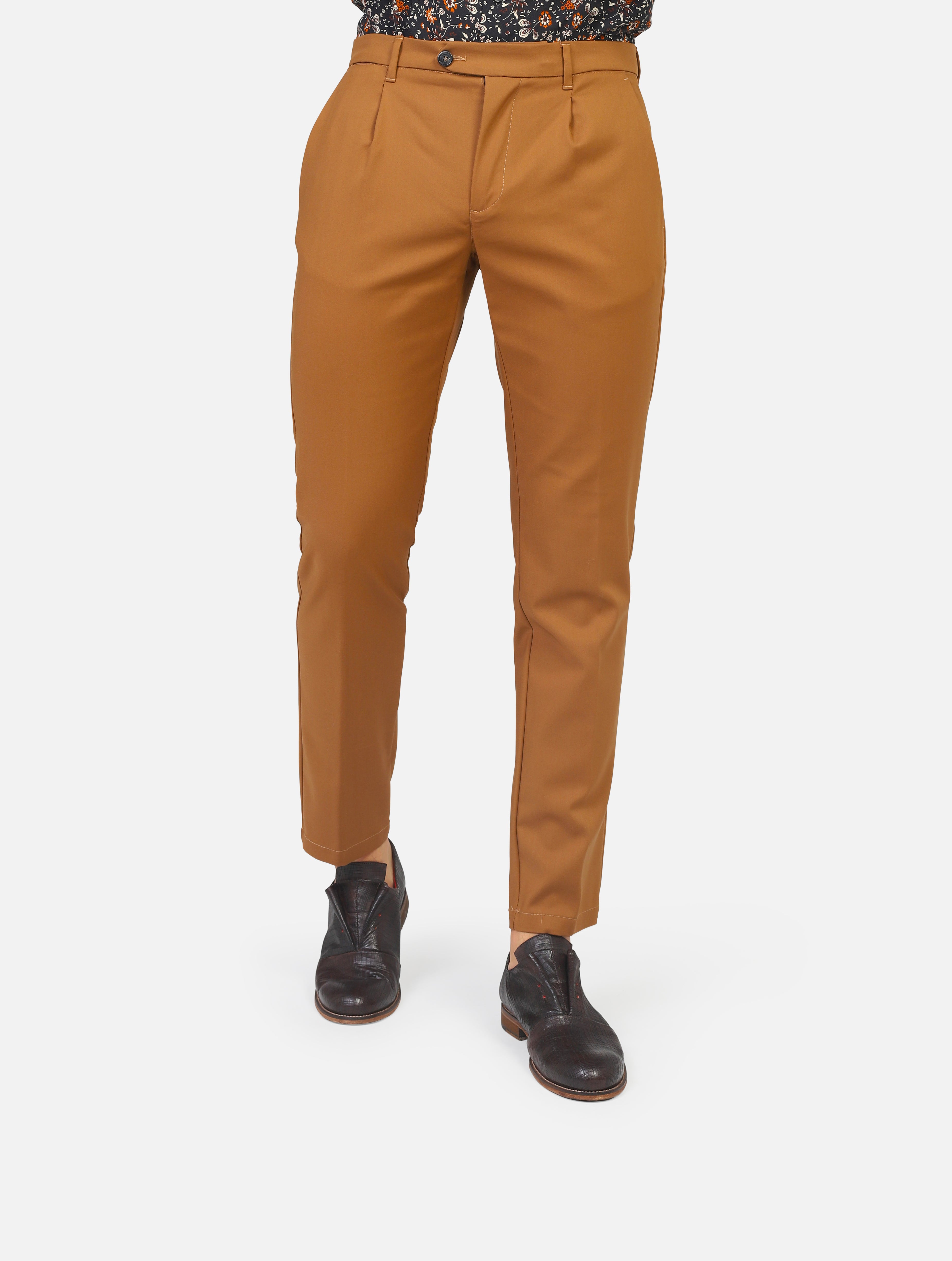 pantalone GIANNI LUPO - GN21693TOBACCO