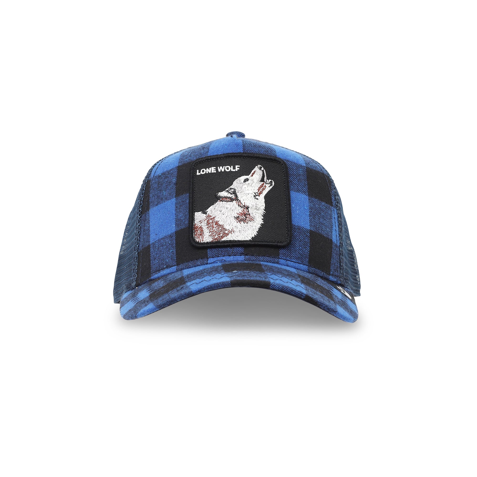 Cappello goorin bros - lone wolf quadriblu blu uomo 