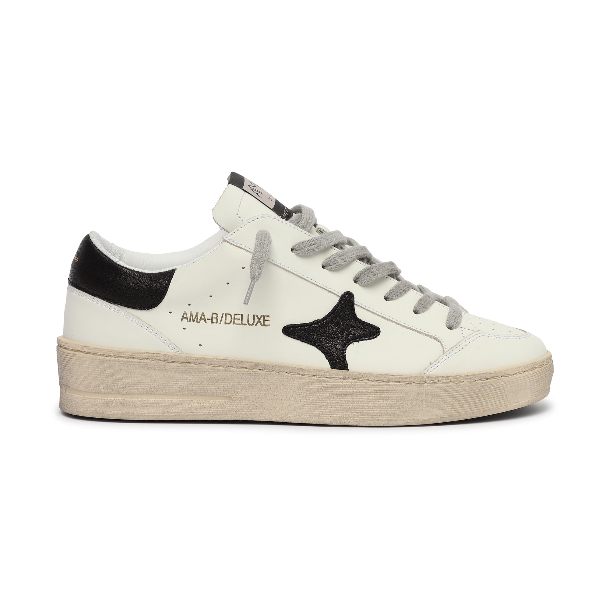 sneakers in pelle e camoscio con logo