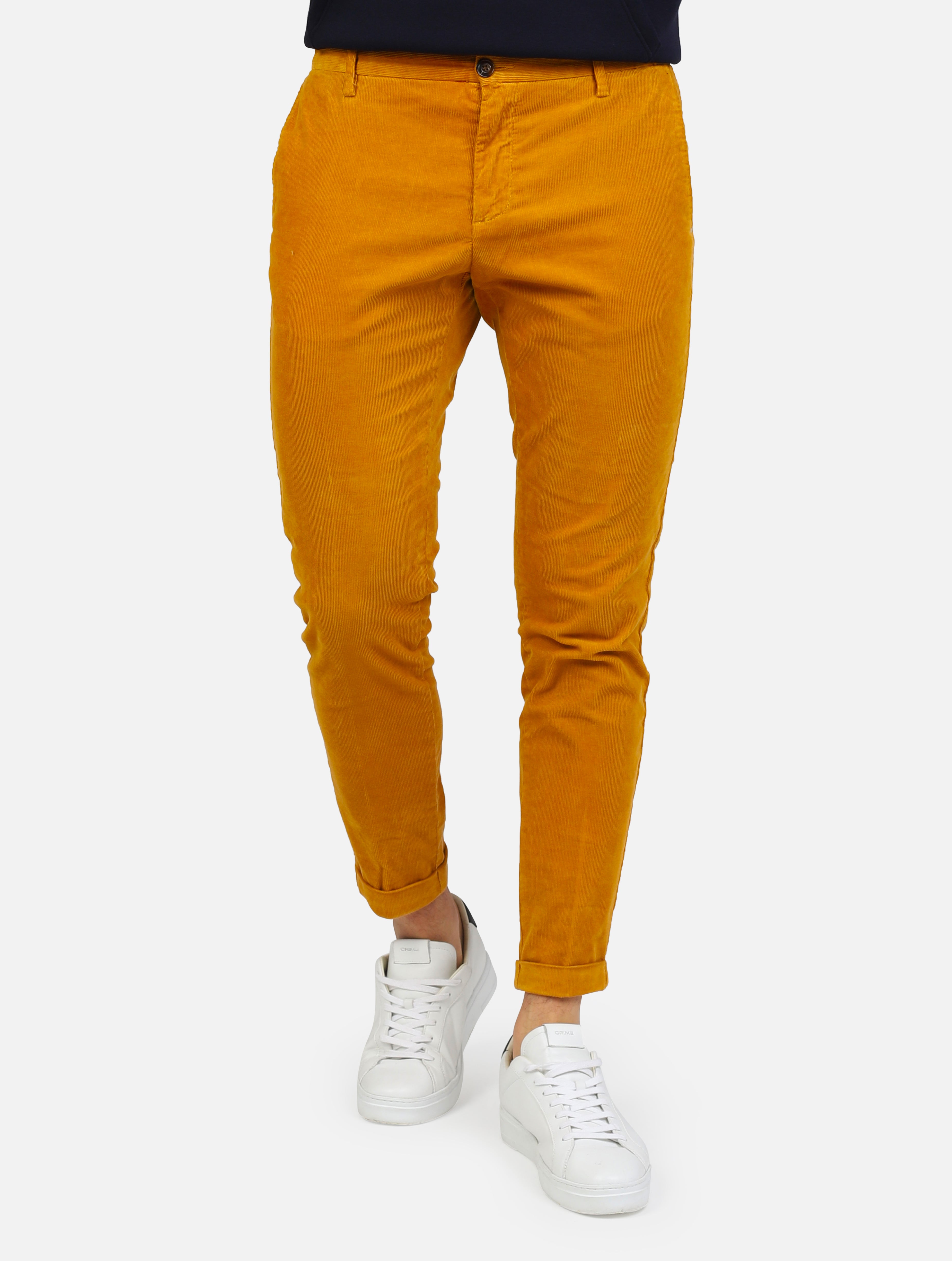 pantalone chinos di velluto