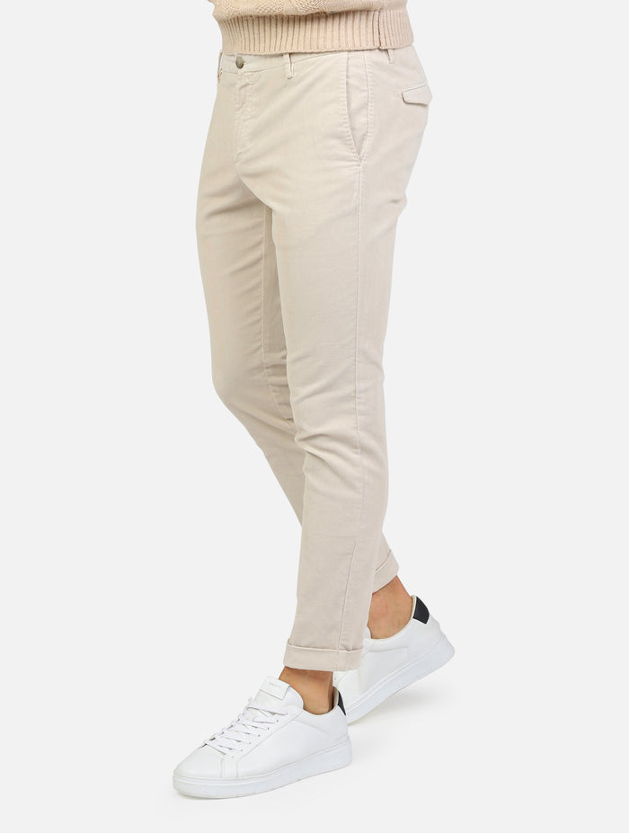 pantalone chinos di velluto