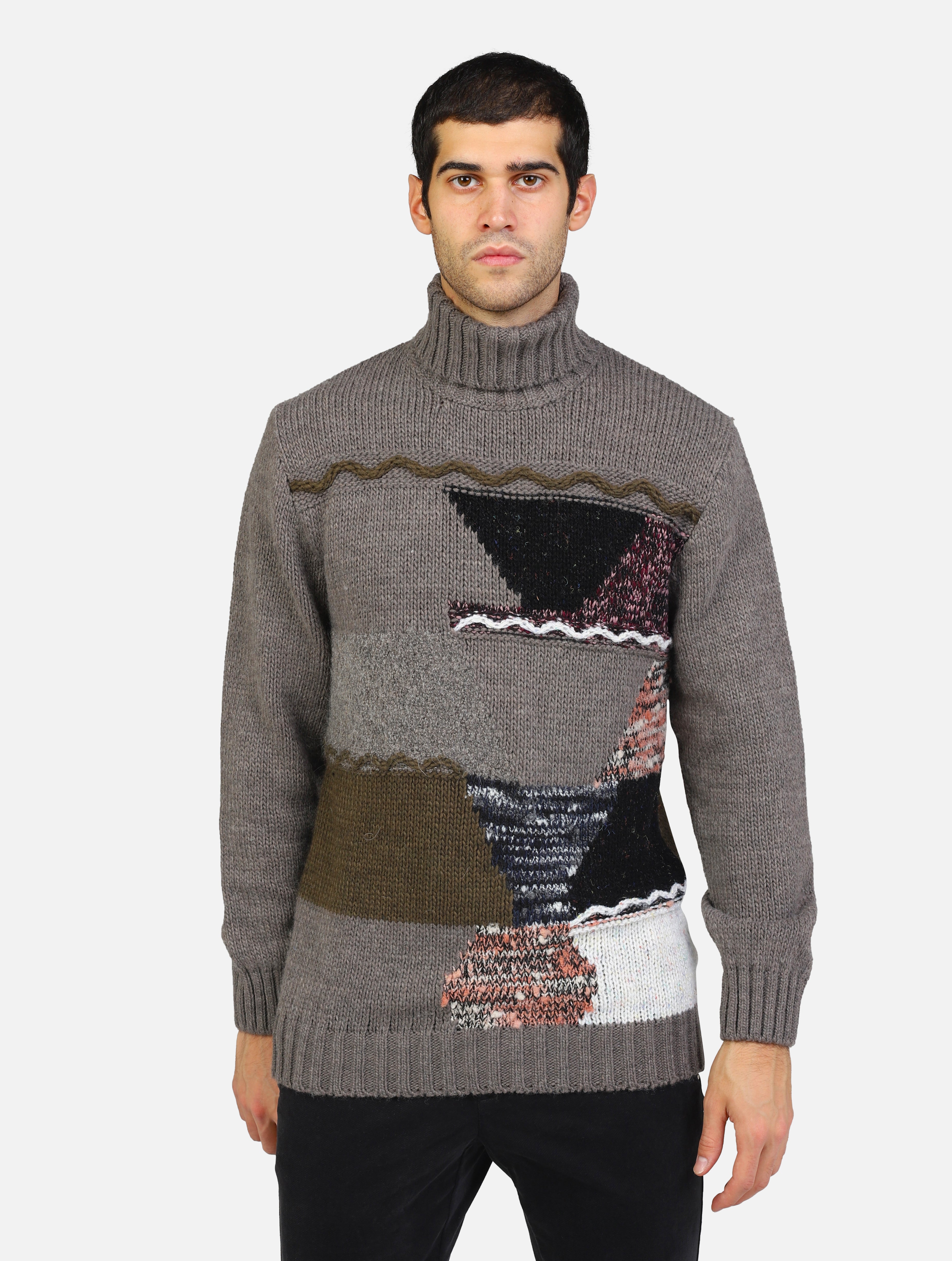 Maglione collo alto mud uomo 