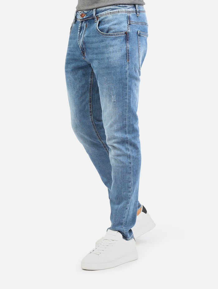 jeans kevin con leggere abrasioni, skinny fit