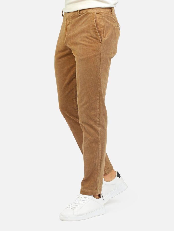 pantalone classico in velluto regular