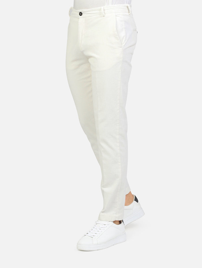 pantalone classico in velluto regular