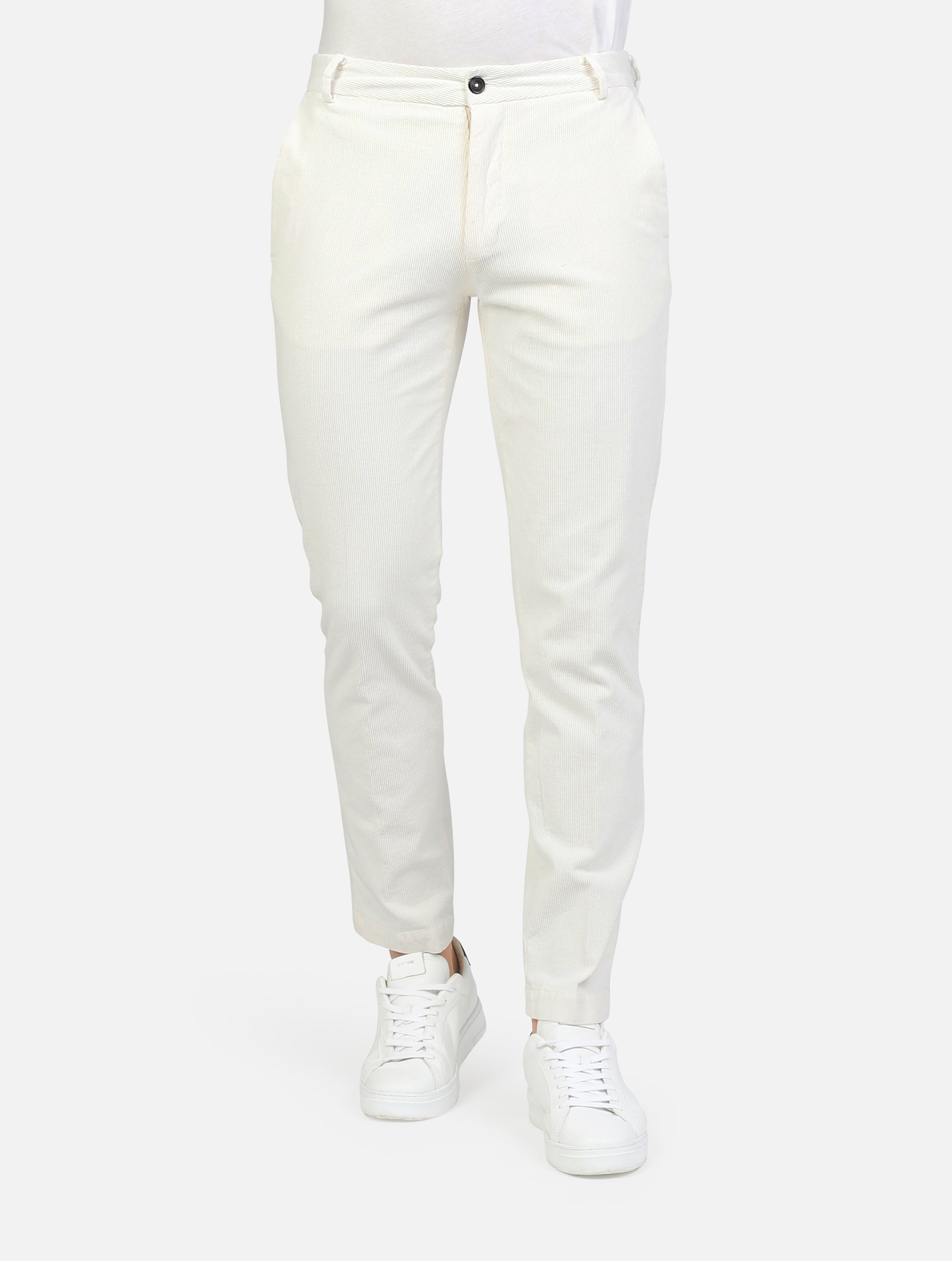 pantalone classico in velluto regular