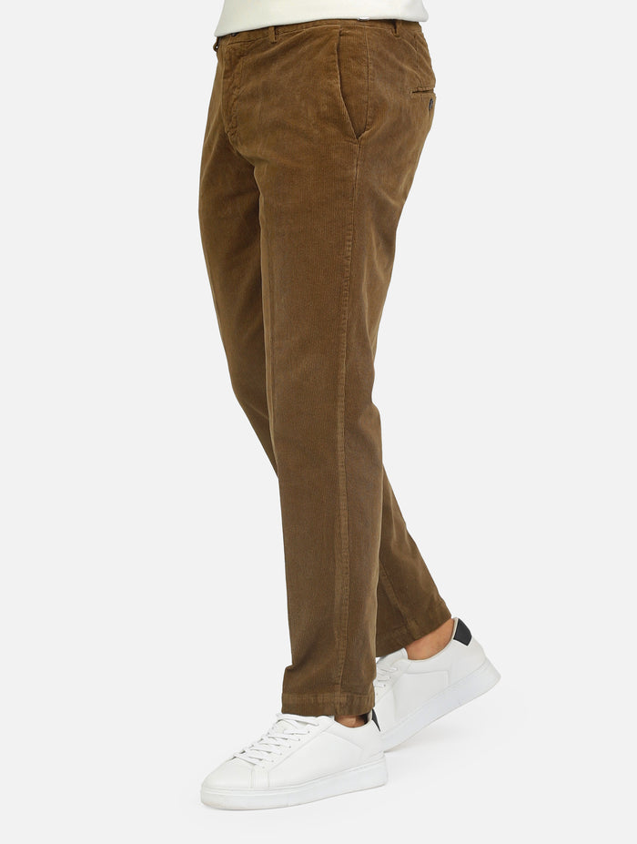 pantalone classico in velluto regular