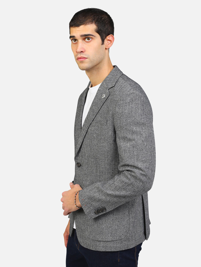 giacca monopetto blazer spigato