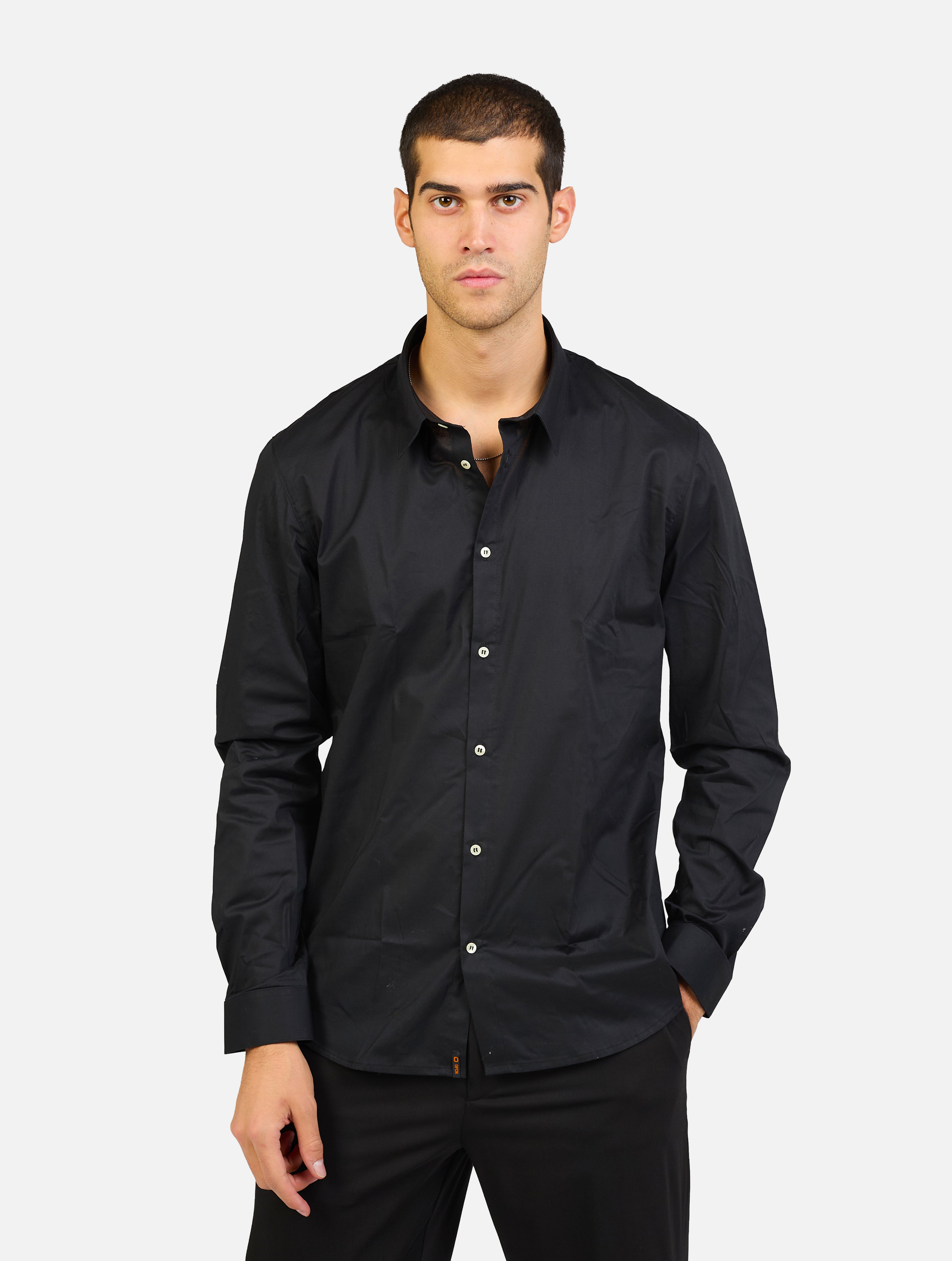 Camicia zuma classica nero uomo 