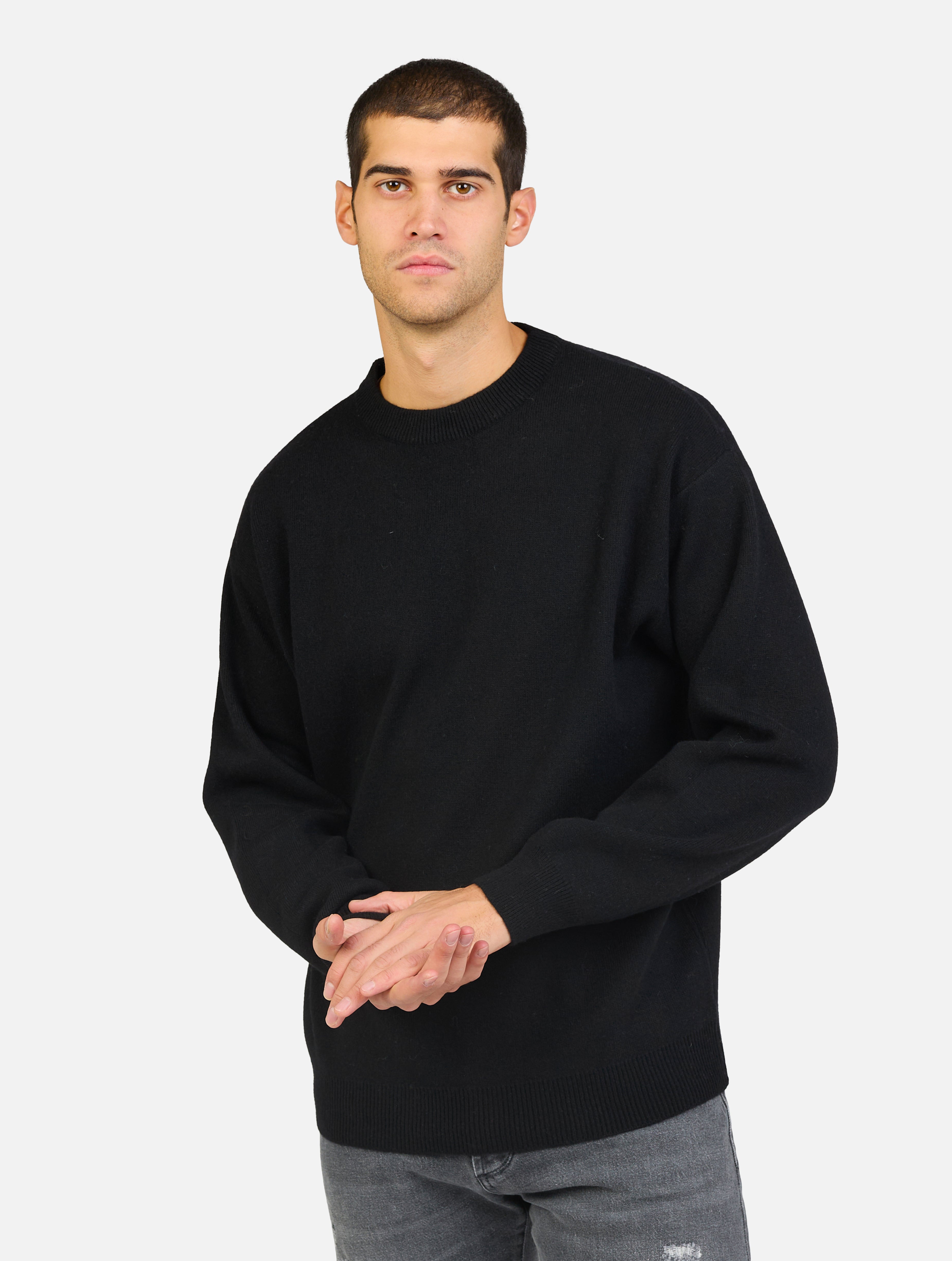 maglia girocollo nero