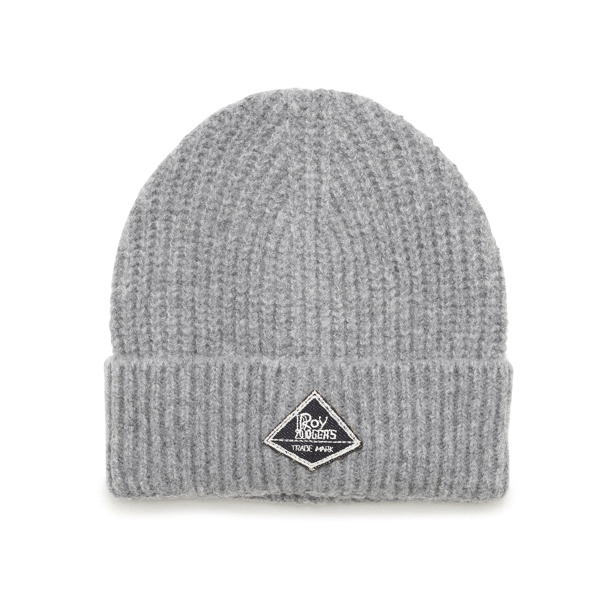 Cappello con logo grigio melange uomo 