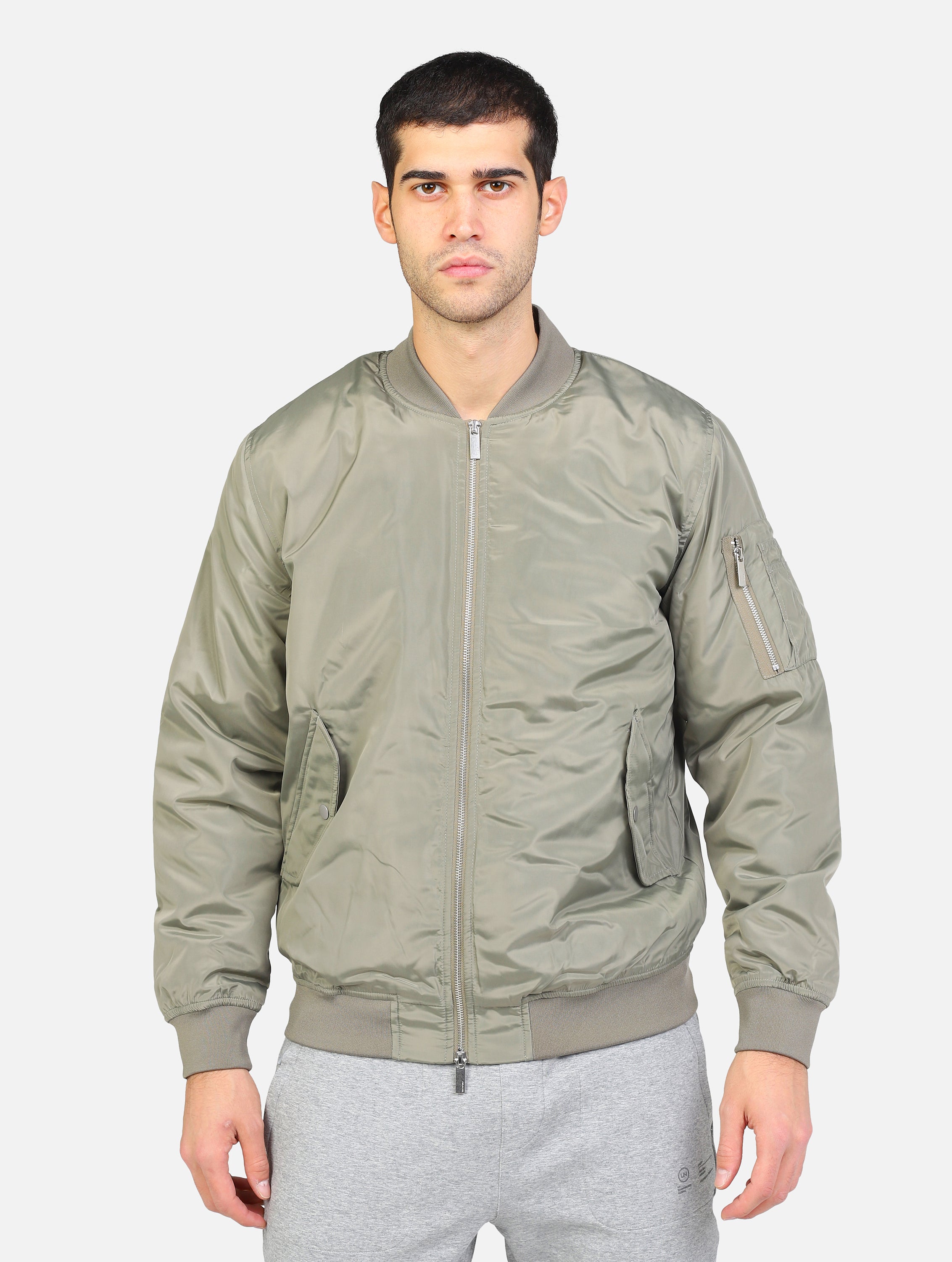 bomber con chiusura zip