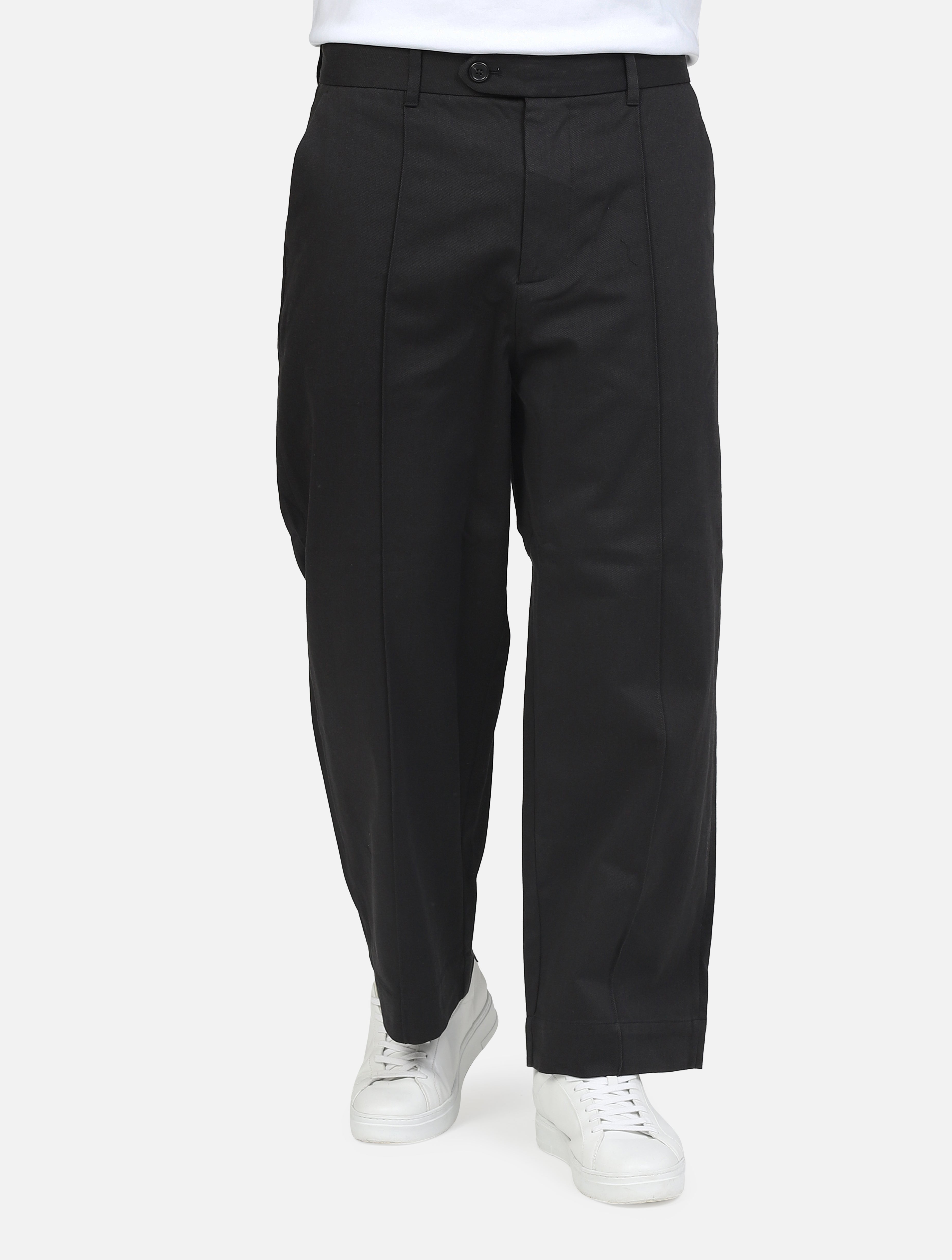 Pantalone tasche a taglio nero uomo 