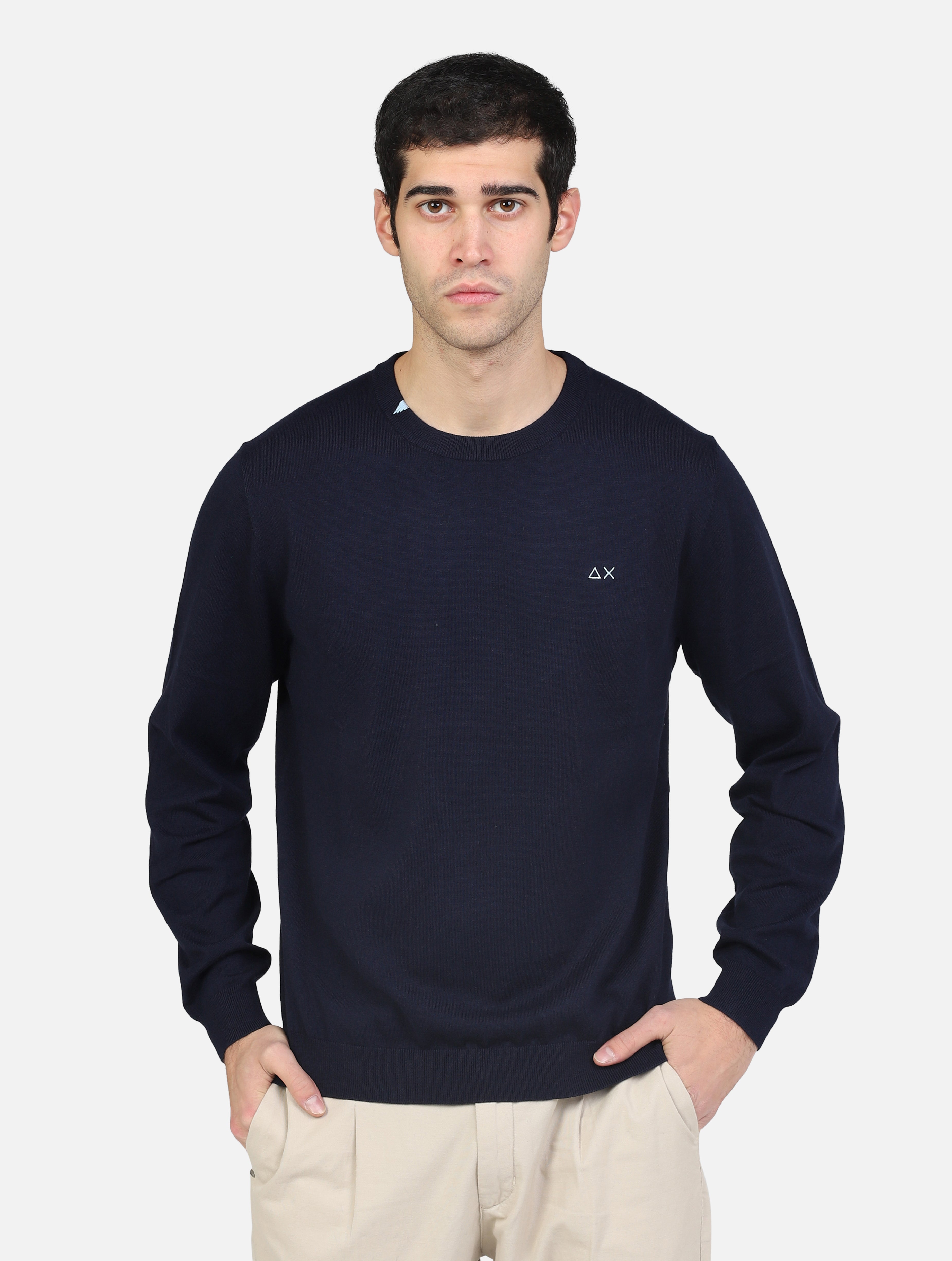 Maglia girocollo navy blue uomo 