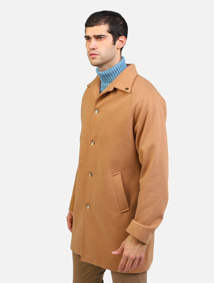 cappotto classico sartoriale diplomatico cammello