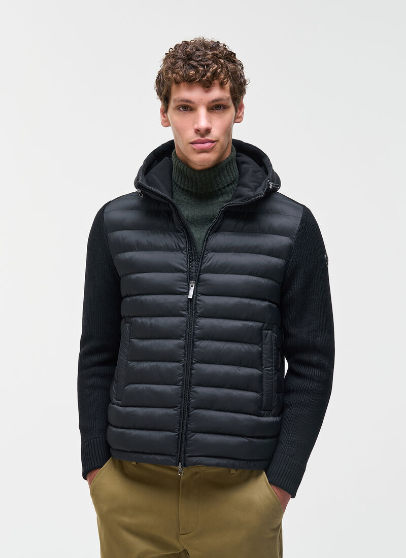 Piumino con maniche il maglia black uomo 