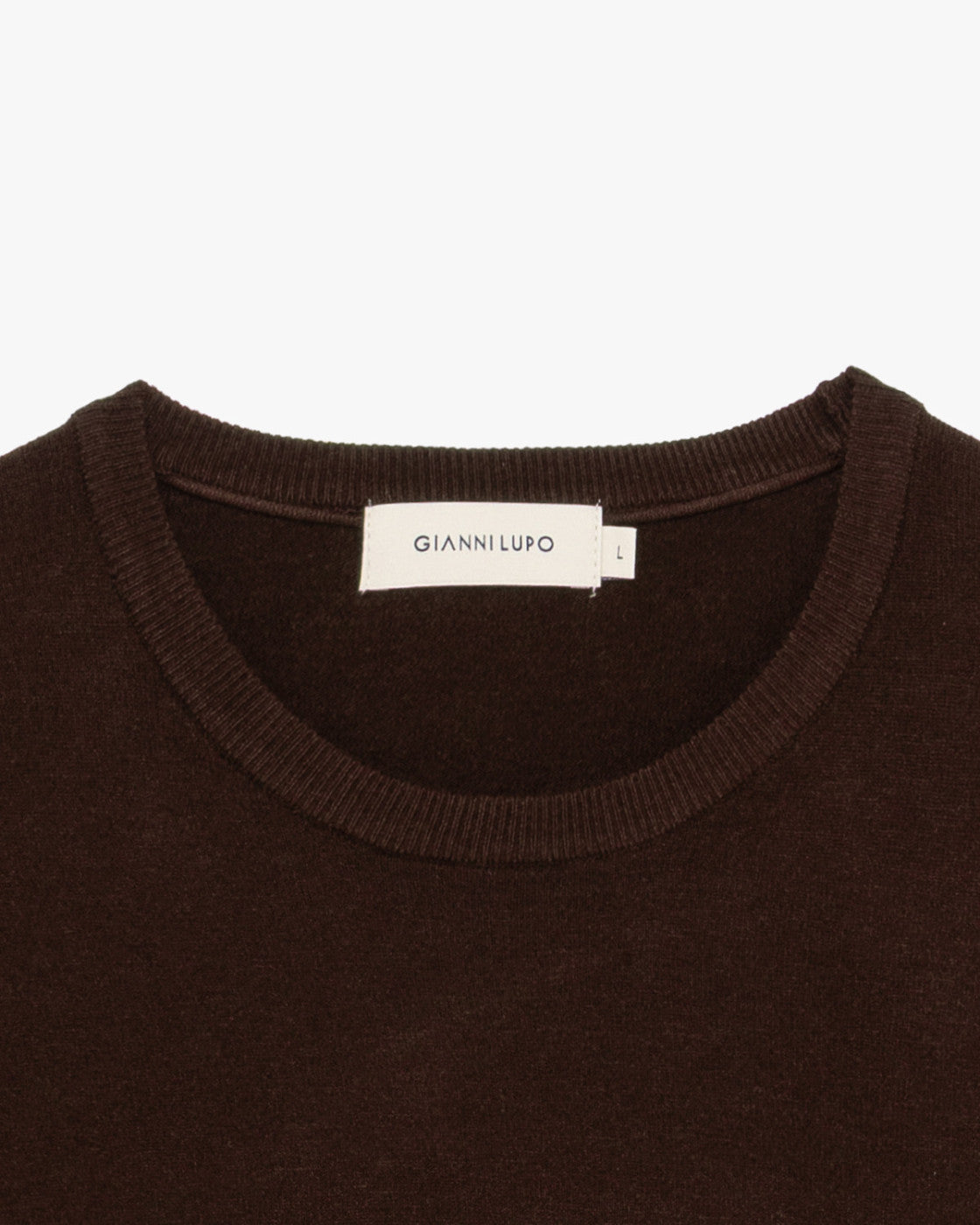 Maglia girocollo caffè uomo 