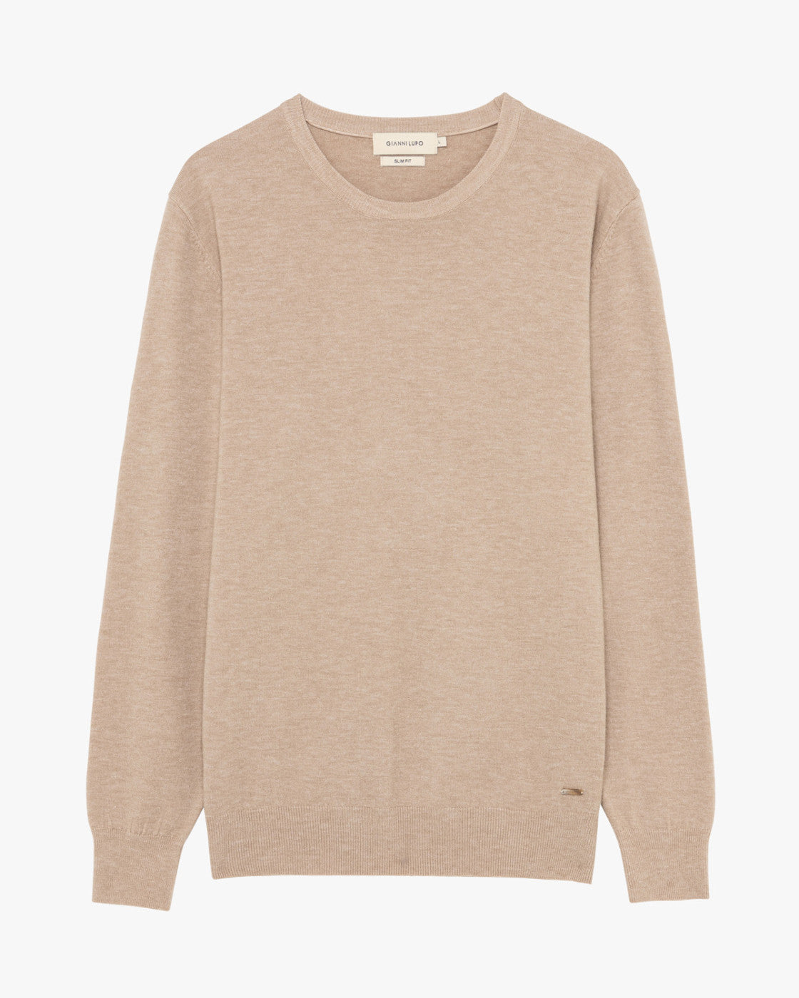 Maglia girocollo camel uomo 
