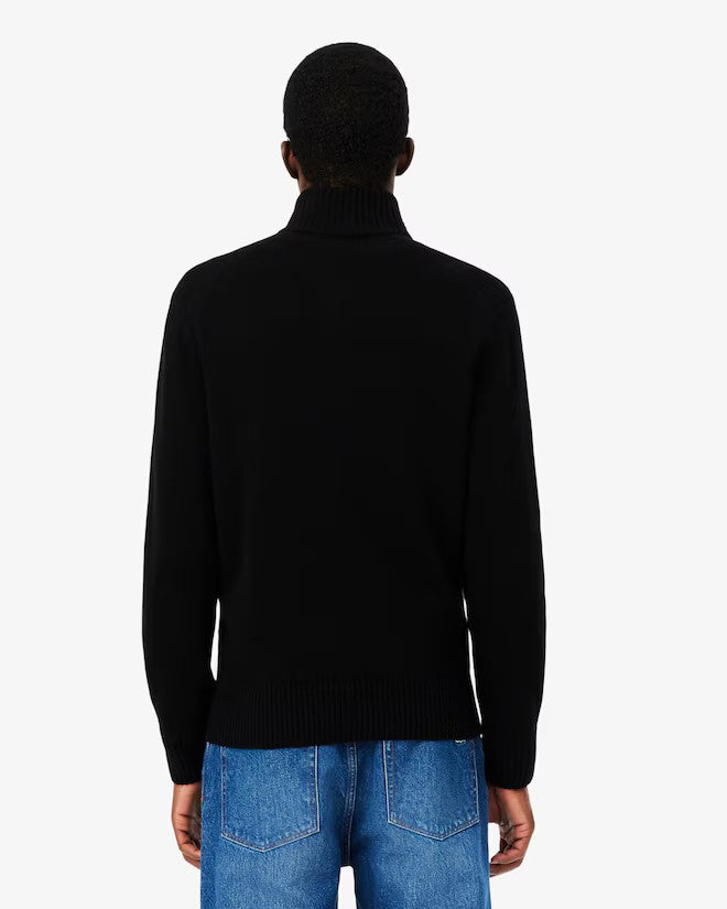 maglione girocollo con zip