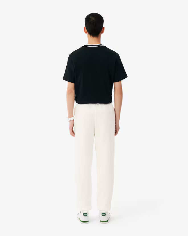 pantalone in felpa classico con logo lacoste