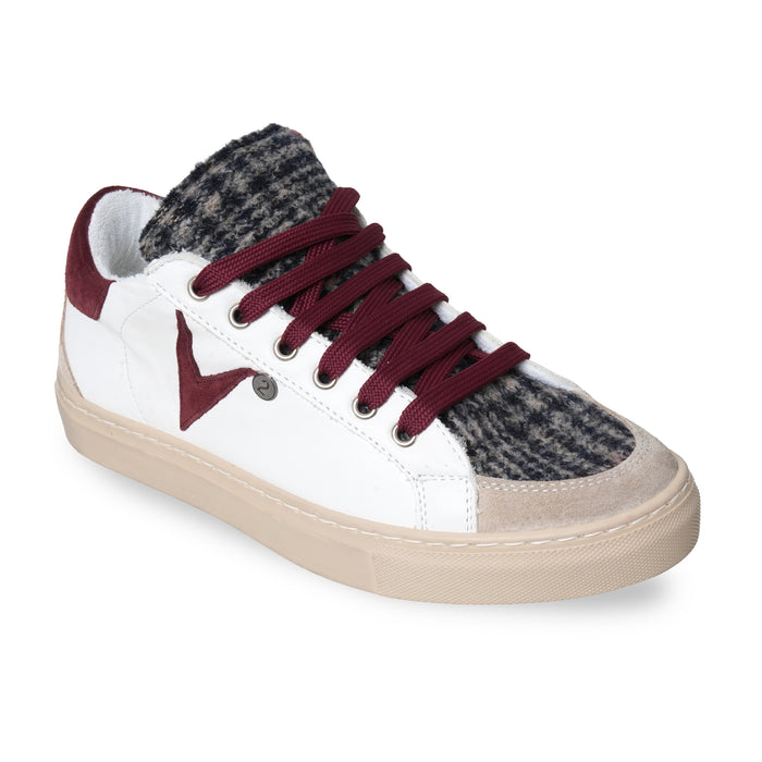 sneakers bianco v2 bordeaux 13