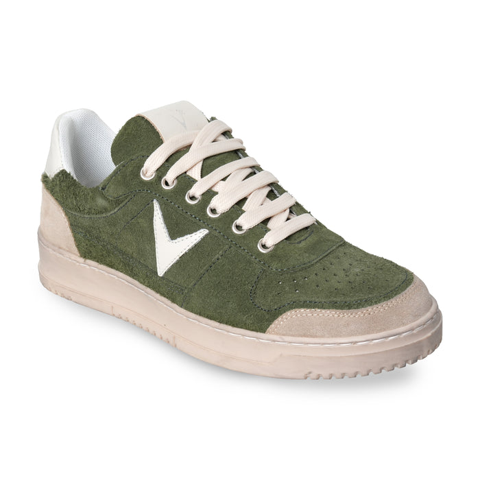 sneakers college fluffy militare