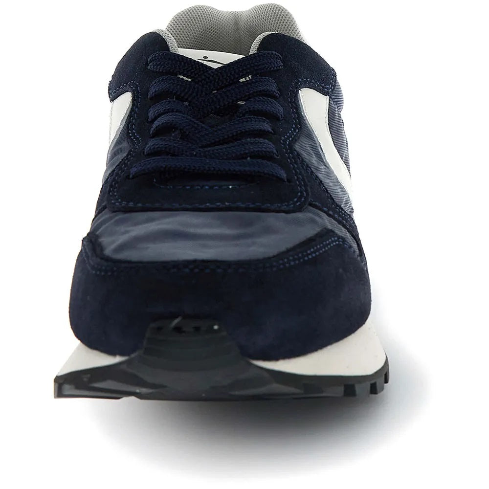 Scarpa suede-nylon delavè dark brown blue uomo  - 3
