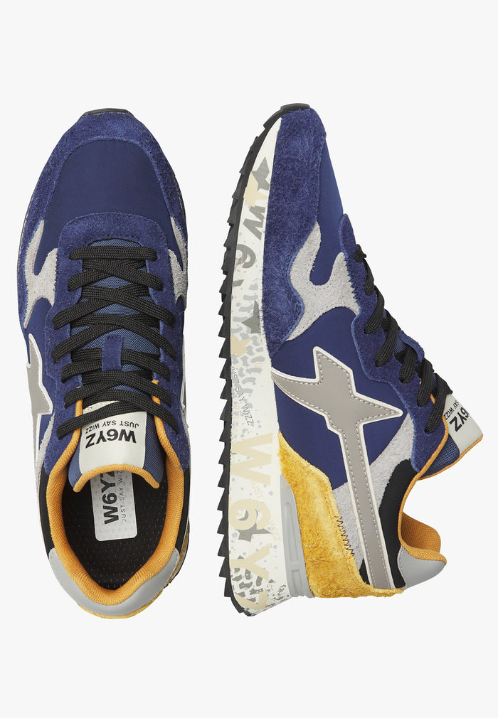 sneakers brushed nylon print