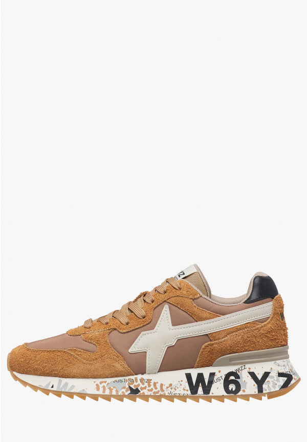 sneakers brushed nylon print