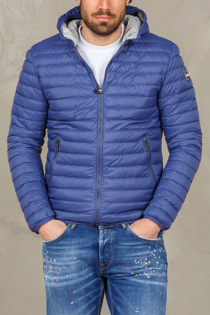 Urban man down jacket with side logo hood. 1277R8VXNAVY - 540