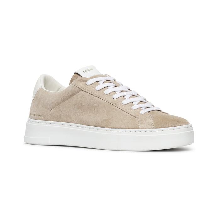 sneaker realizzata con materiali di alta qualità made in italy, tomaia in calf leather white con tallone in pelle nera, linguetta con label in pelle logata - EXTRALIGHT16800PP5BBEIGE