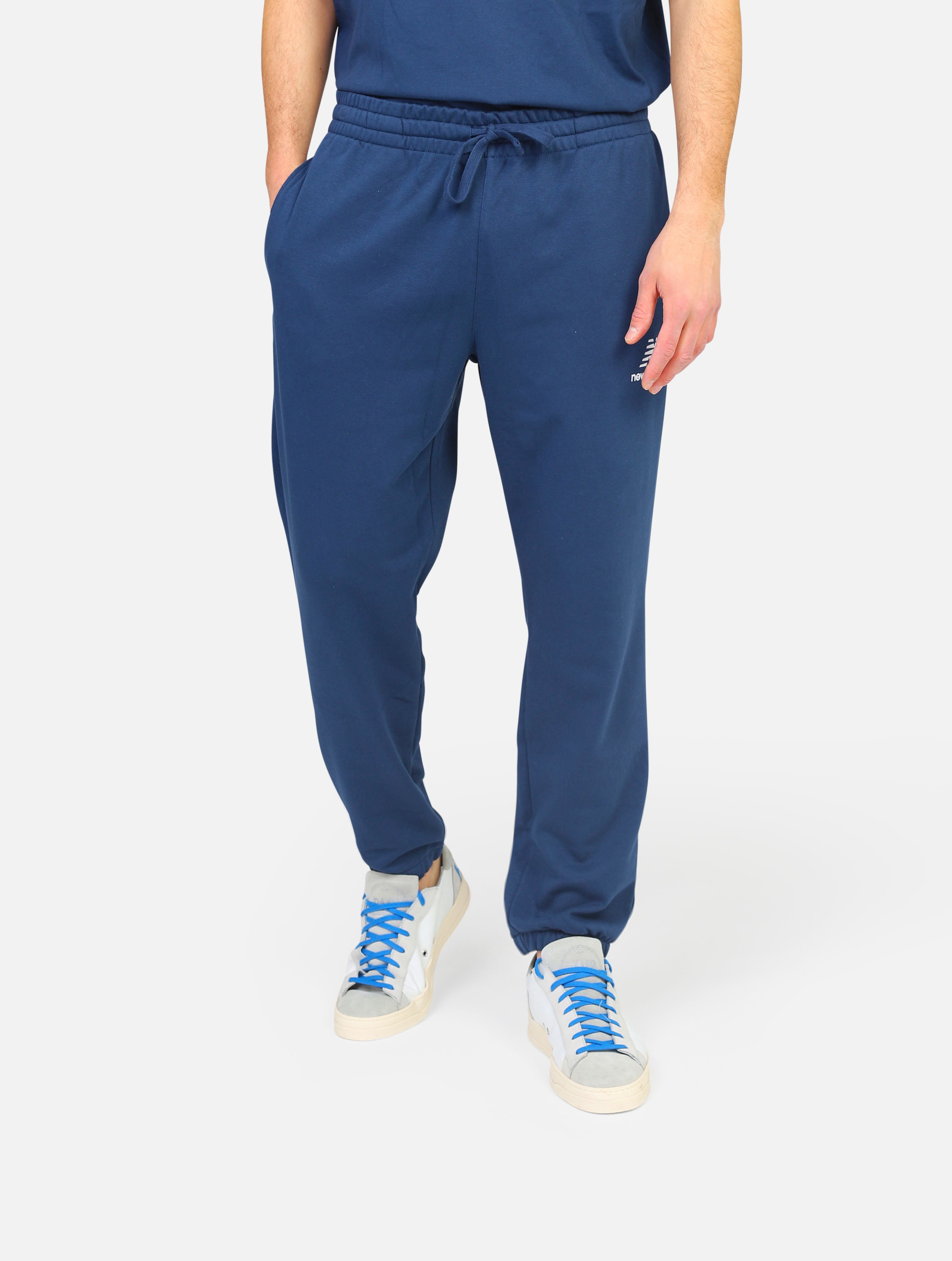 Pantalone new balance -  blu uomo 