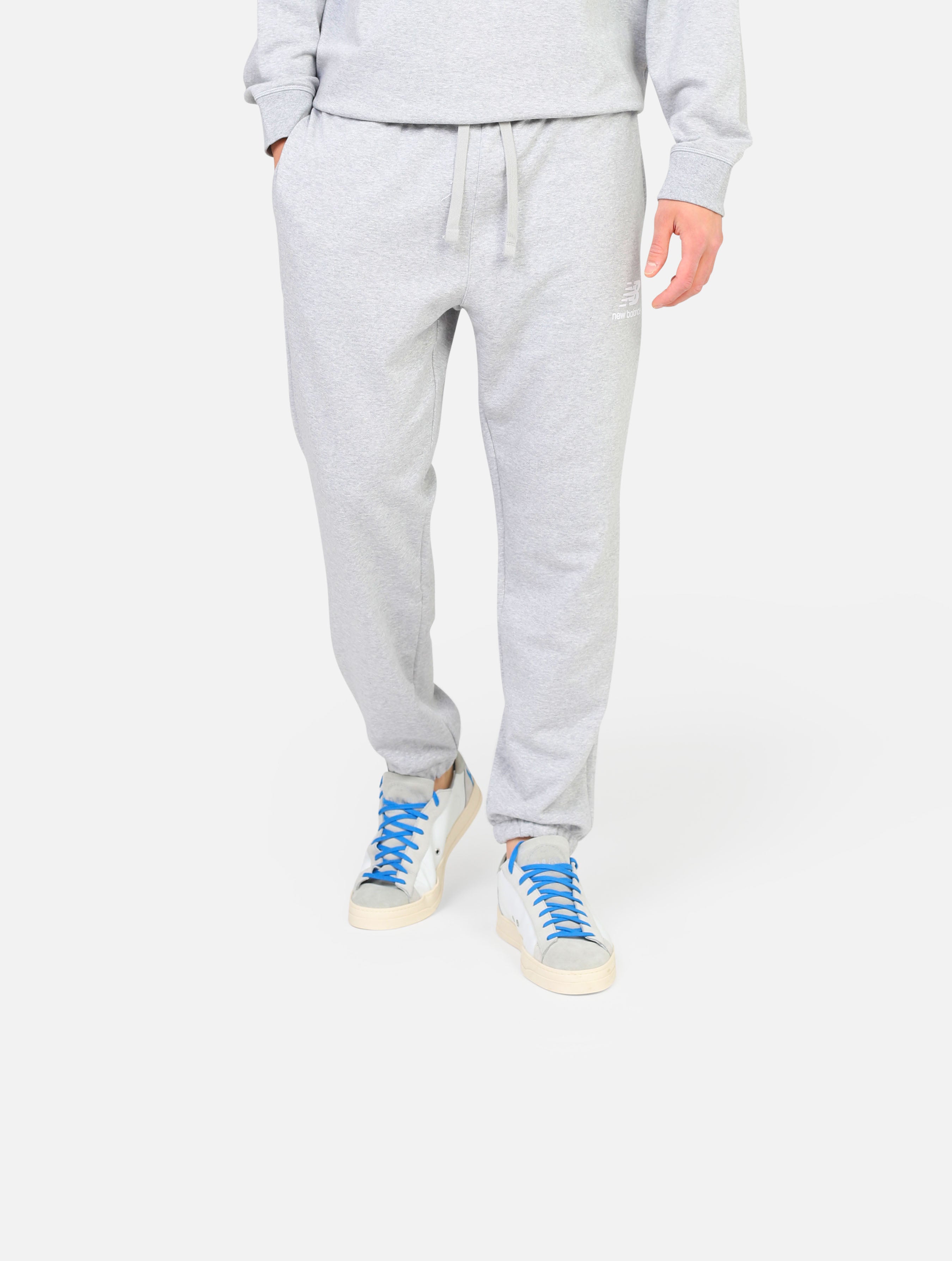 Pantaloni in felpa new balance -  grey uomo 