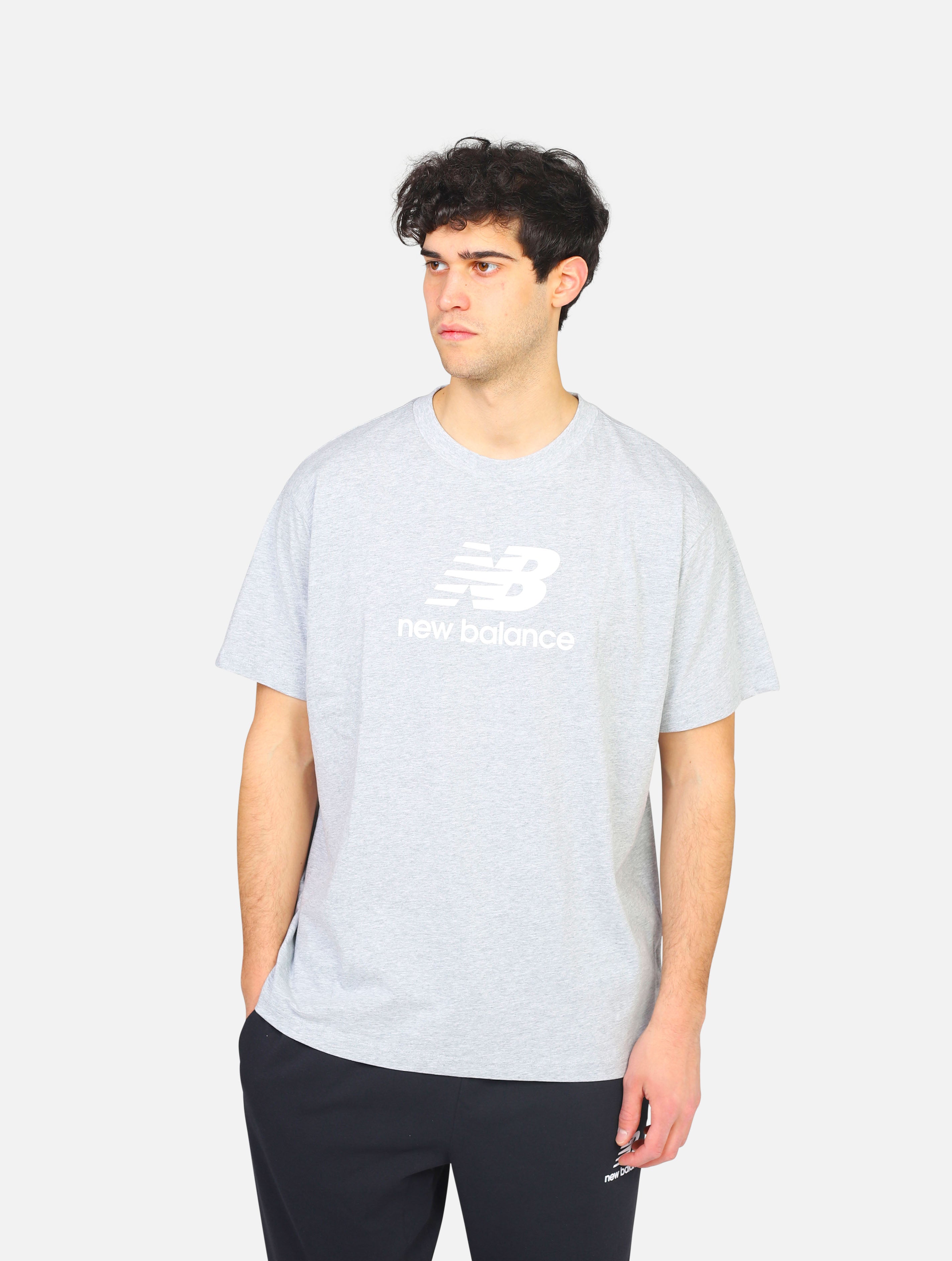 T-shirt new balance -  athletic grey uomo 