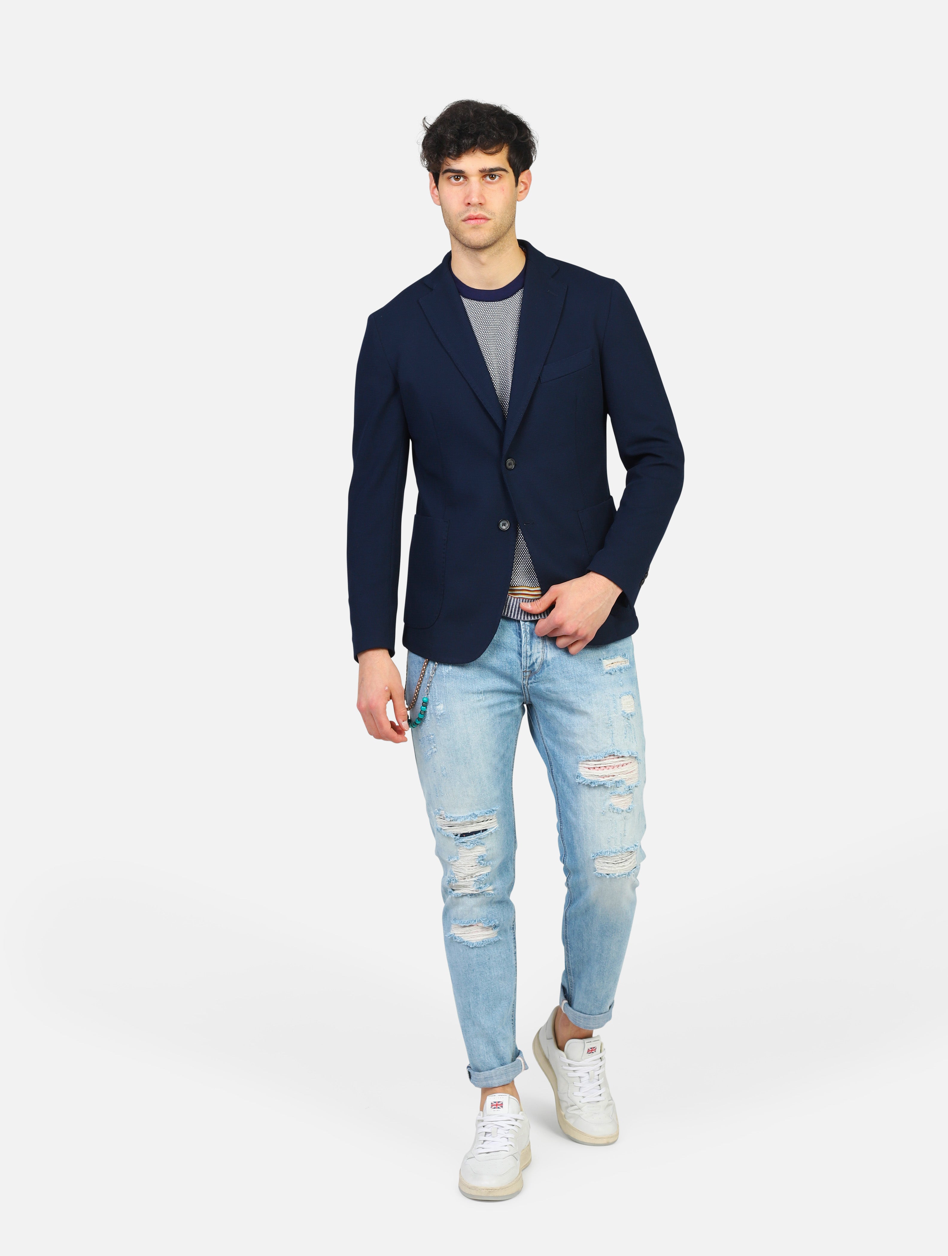 giacca OUTFIT - OF1S2S3G005IL BUON VINO BLU NAVY